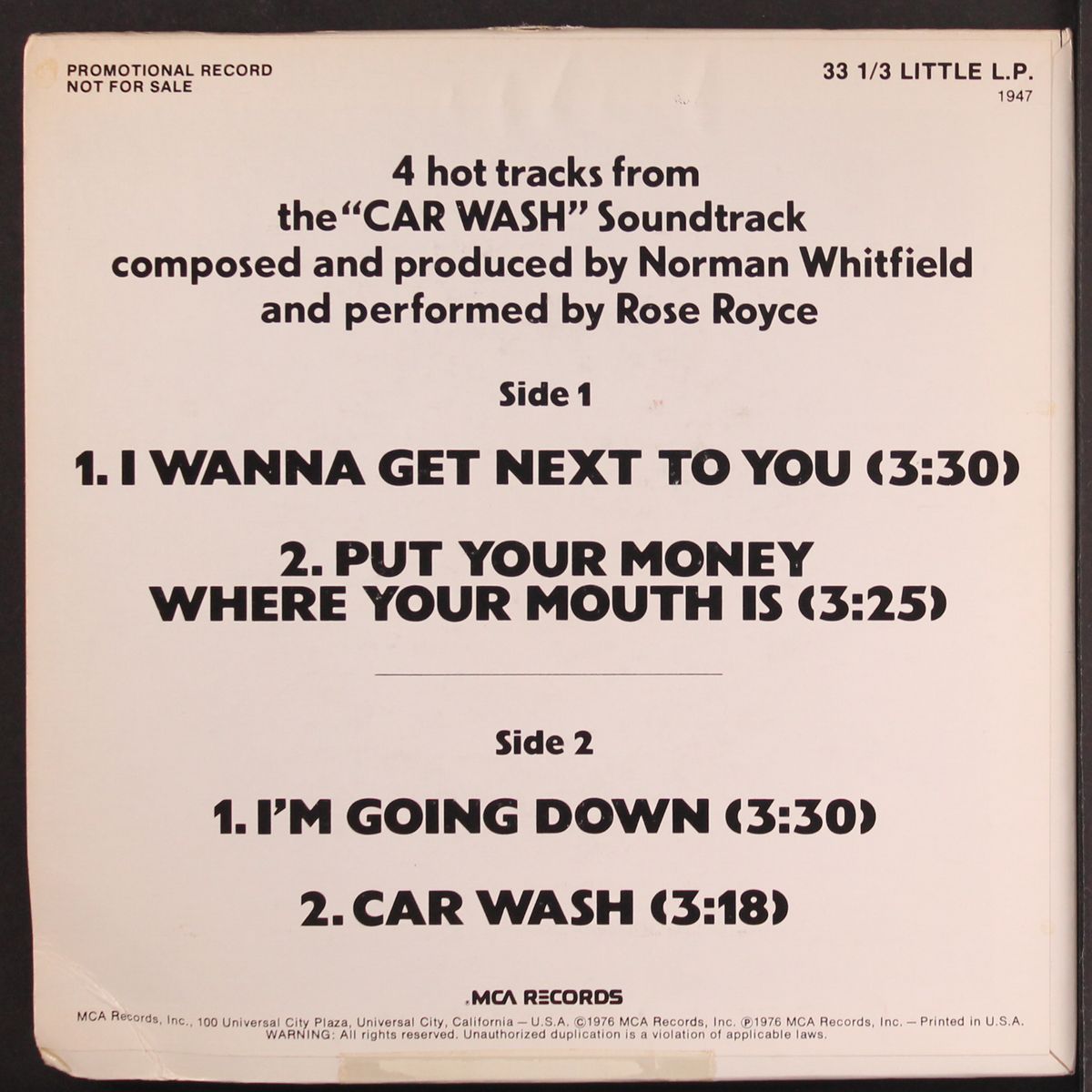 mini wash by ROSE ROYCE