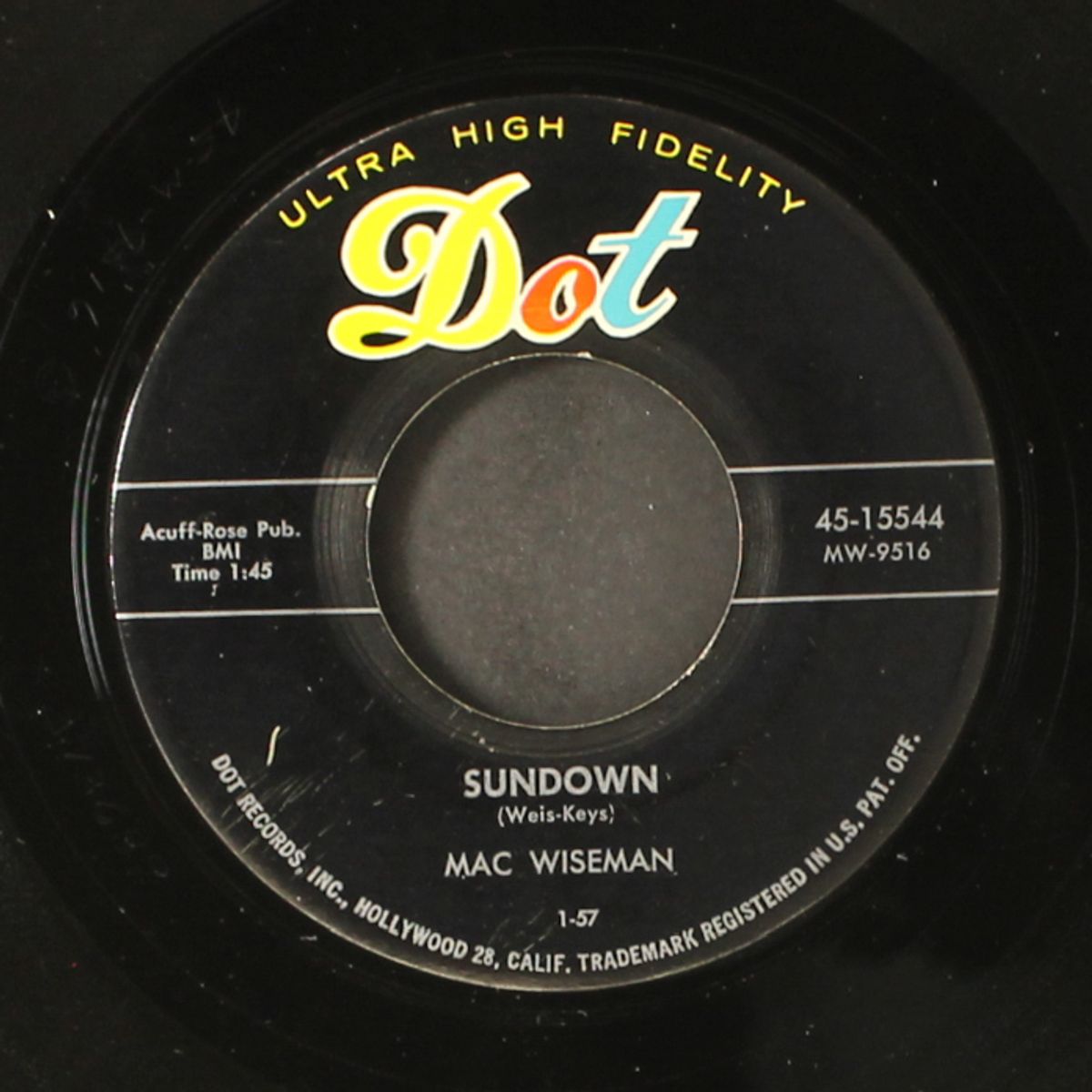 step it up and go / sundown by MAC WISEMAN