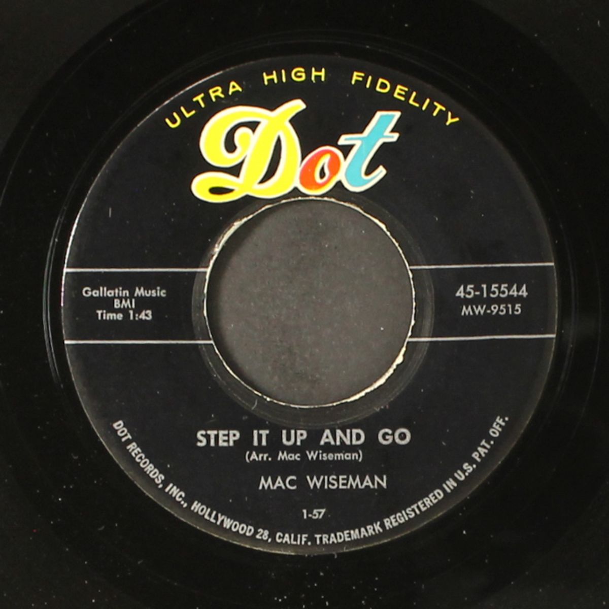 step it up and go / sundown by MAC WISEMAN