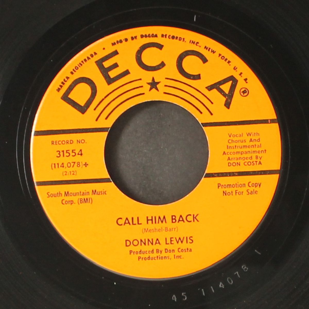 surfer boy blue / call him back by DONNA LEWIS