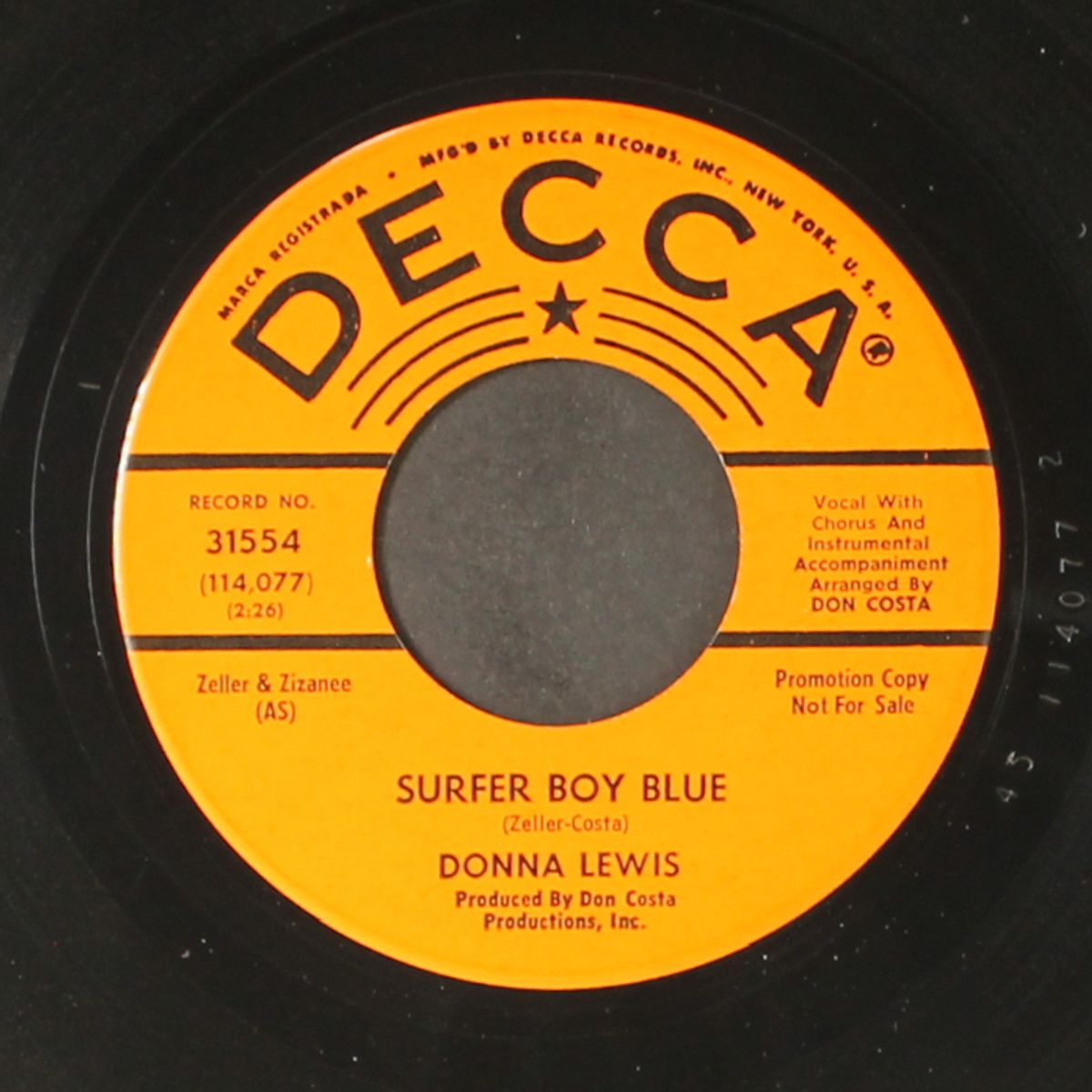 surfer boy blue / call him back by DONNA LEWIS