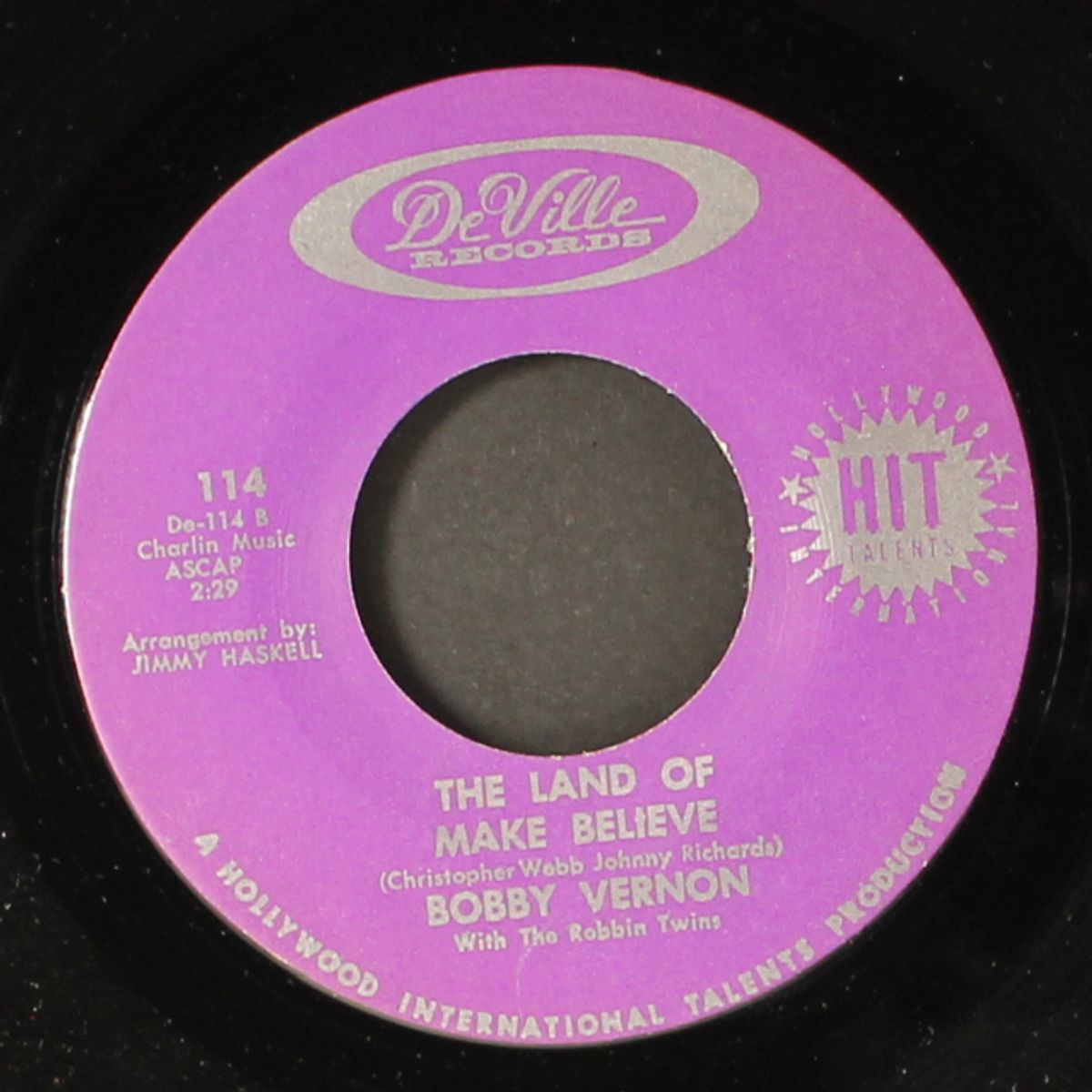 blue over you / the land of make believe by BOBBY VERNON & ROBIN TWINS