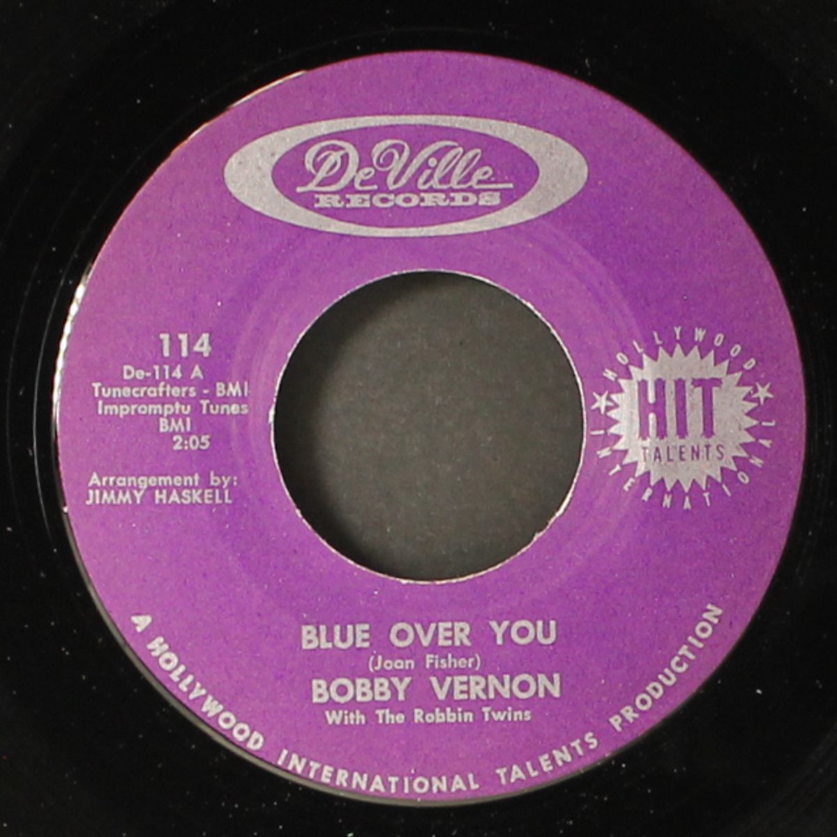blue over you / the land of make believe by BOBBY VERNON & ROBIN TWINS