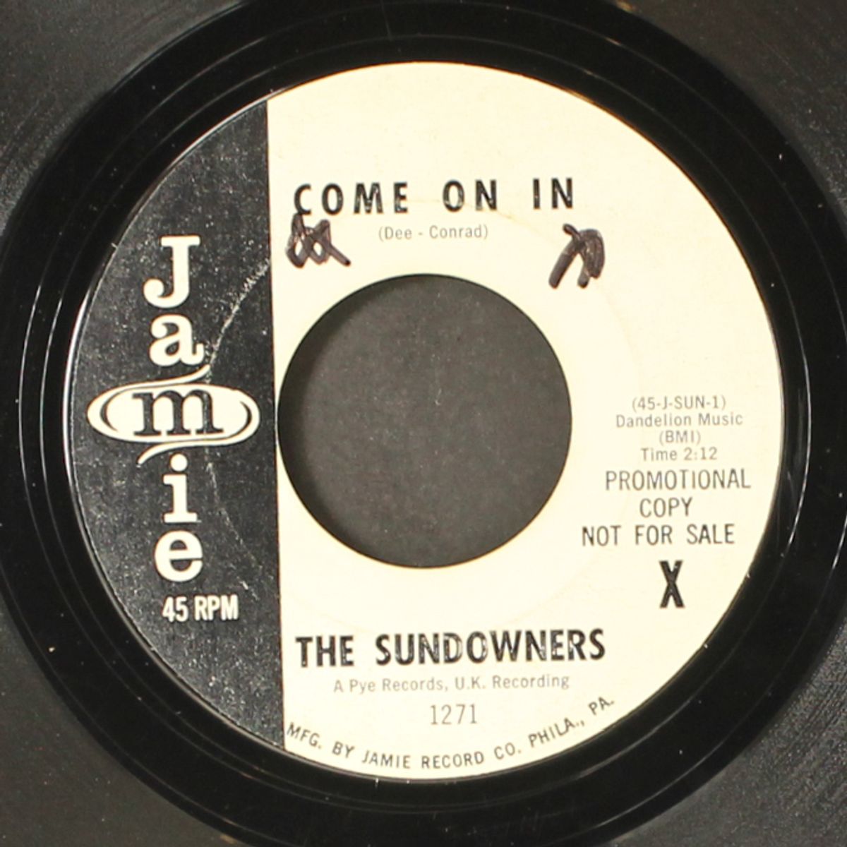 a shot of rhythm and blues / come on in by SUNDOWNERS