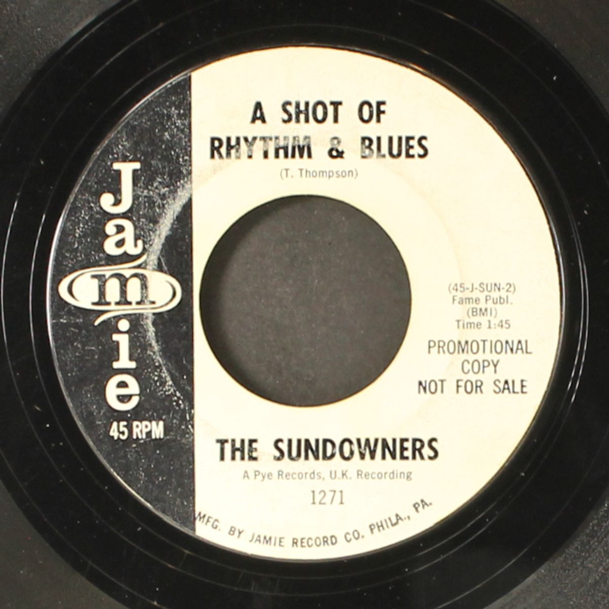 a shot of rhythm and blues / come on in by SUNDOWNERS