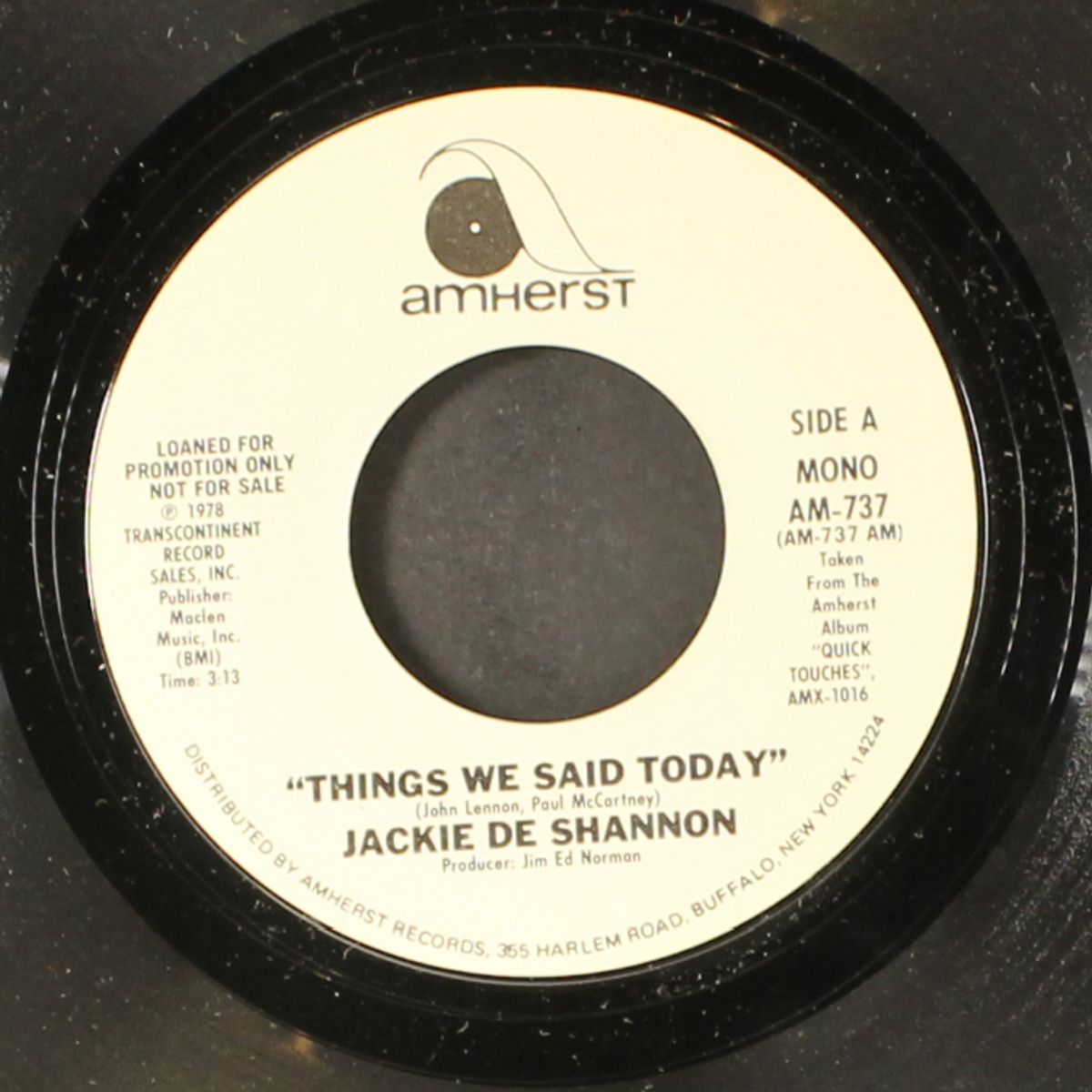 things we said today / mono by JACKIE DE SHANNON