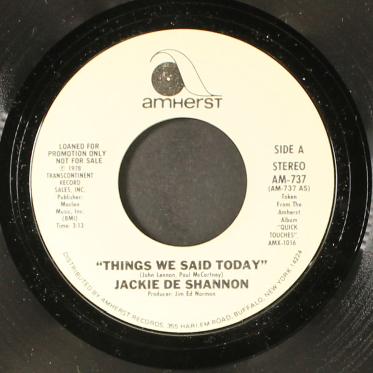 things we said today / mono by JACKIE DE SHANNON