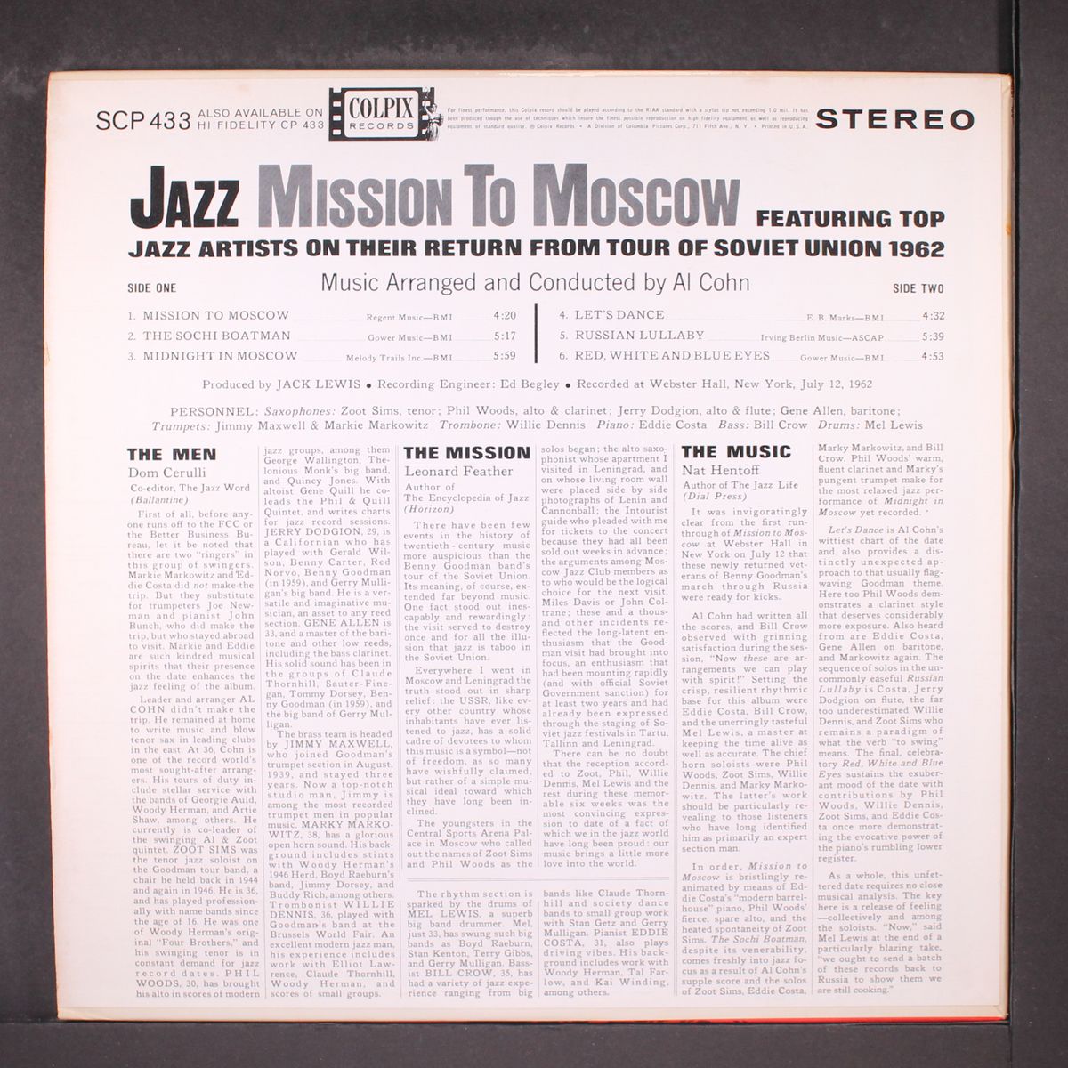 jazz mission to moscow by ZOOT SIMS