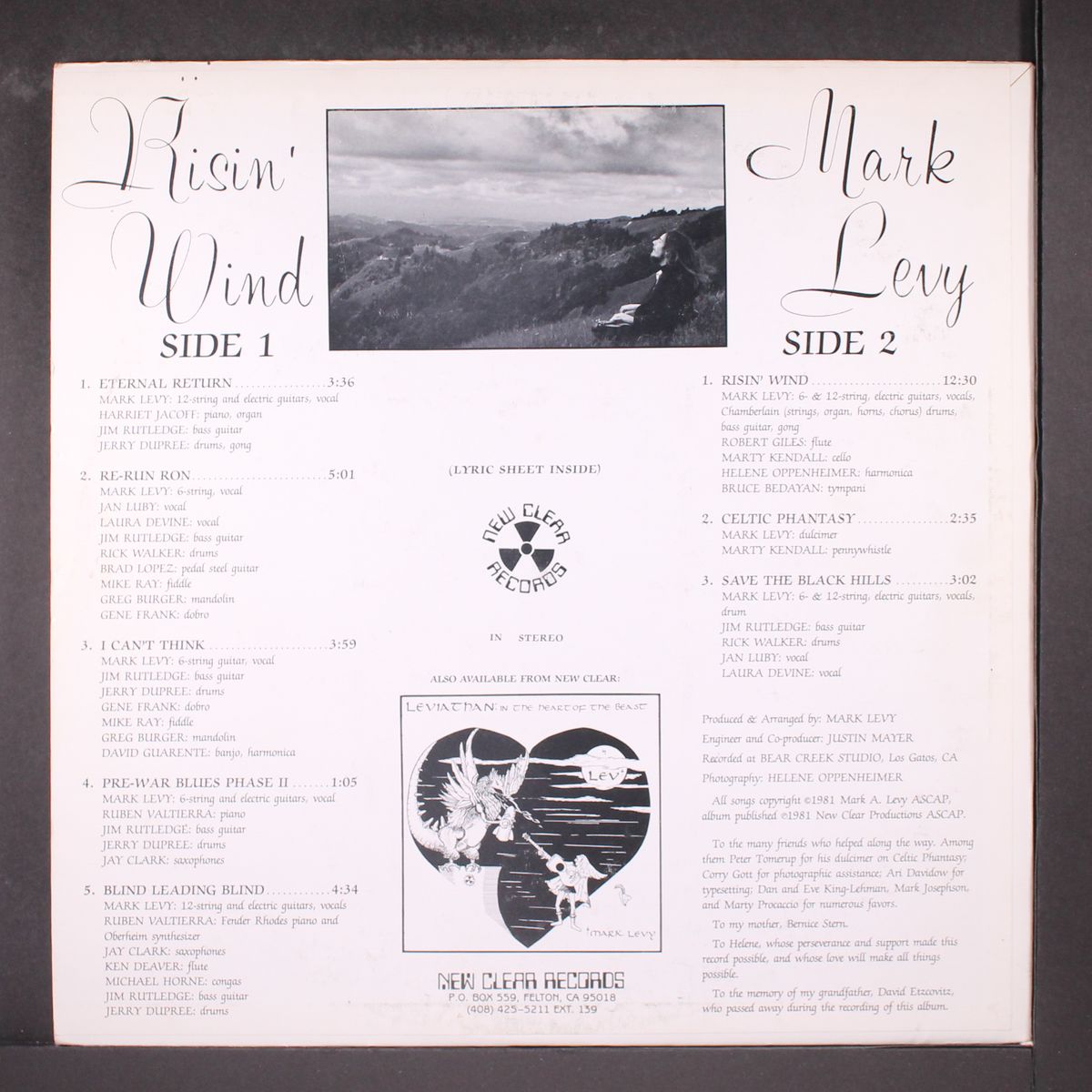 risin' wind by MARK LEVY