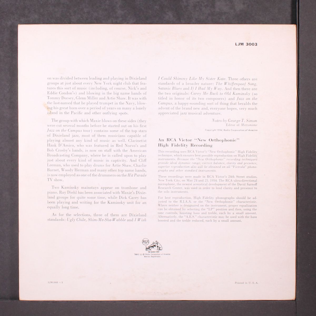 jazz on the campus ltd, vol. 1 by MAX KAMINSKY