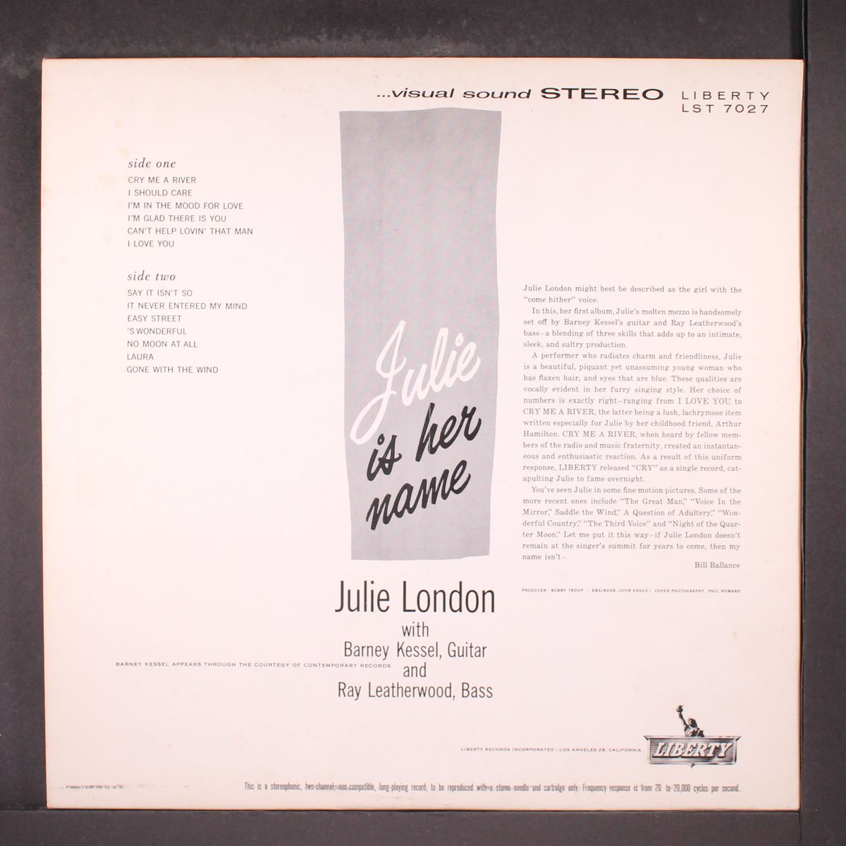julie is her name by JULIE LONDON