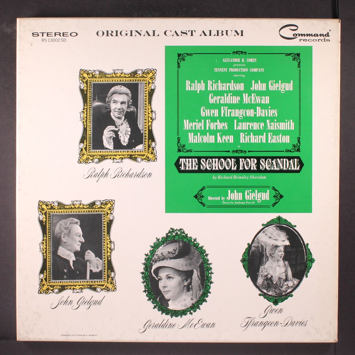 the school for scandal by ORIGINAL CAST