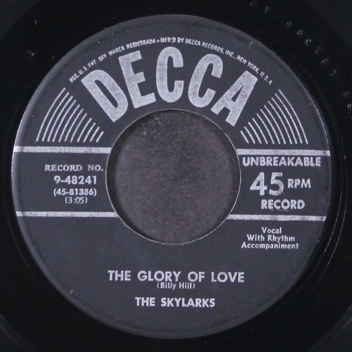the glory of love / you and i by SKYLARKS