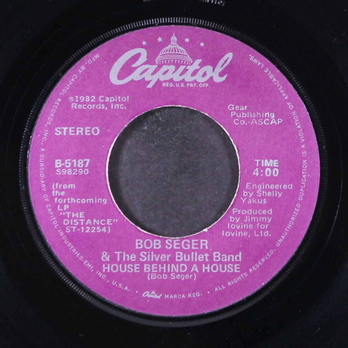 shame on the moon / house behind a house by BOB SEGER