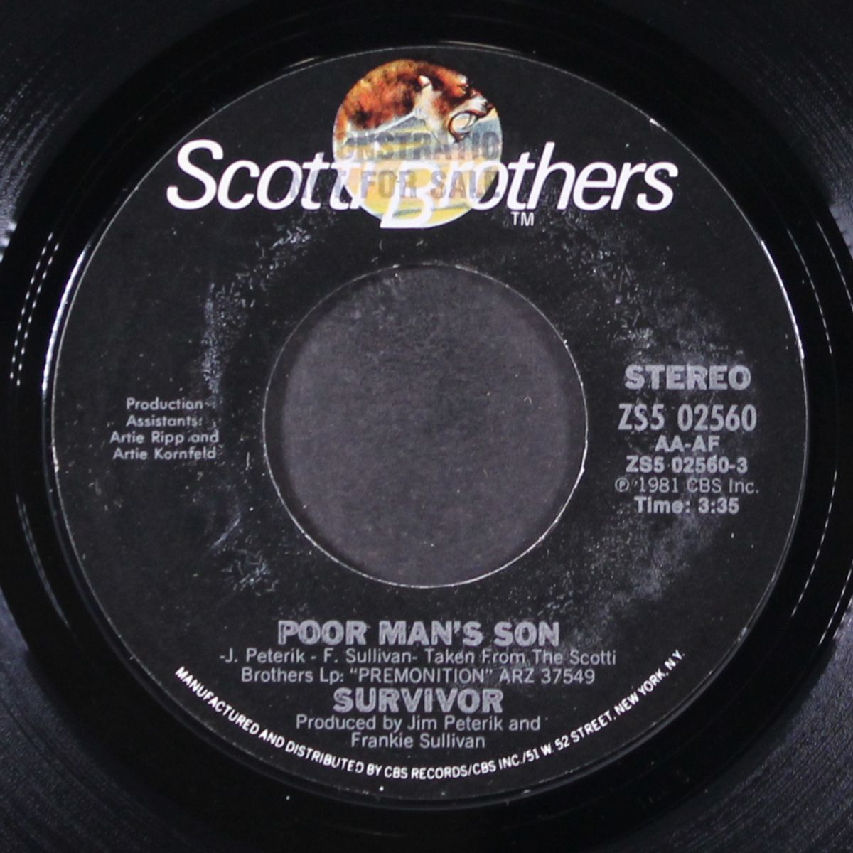 poor man's son / love is on my side by SURVIVOR