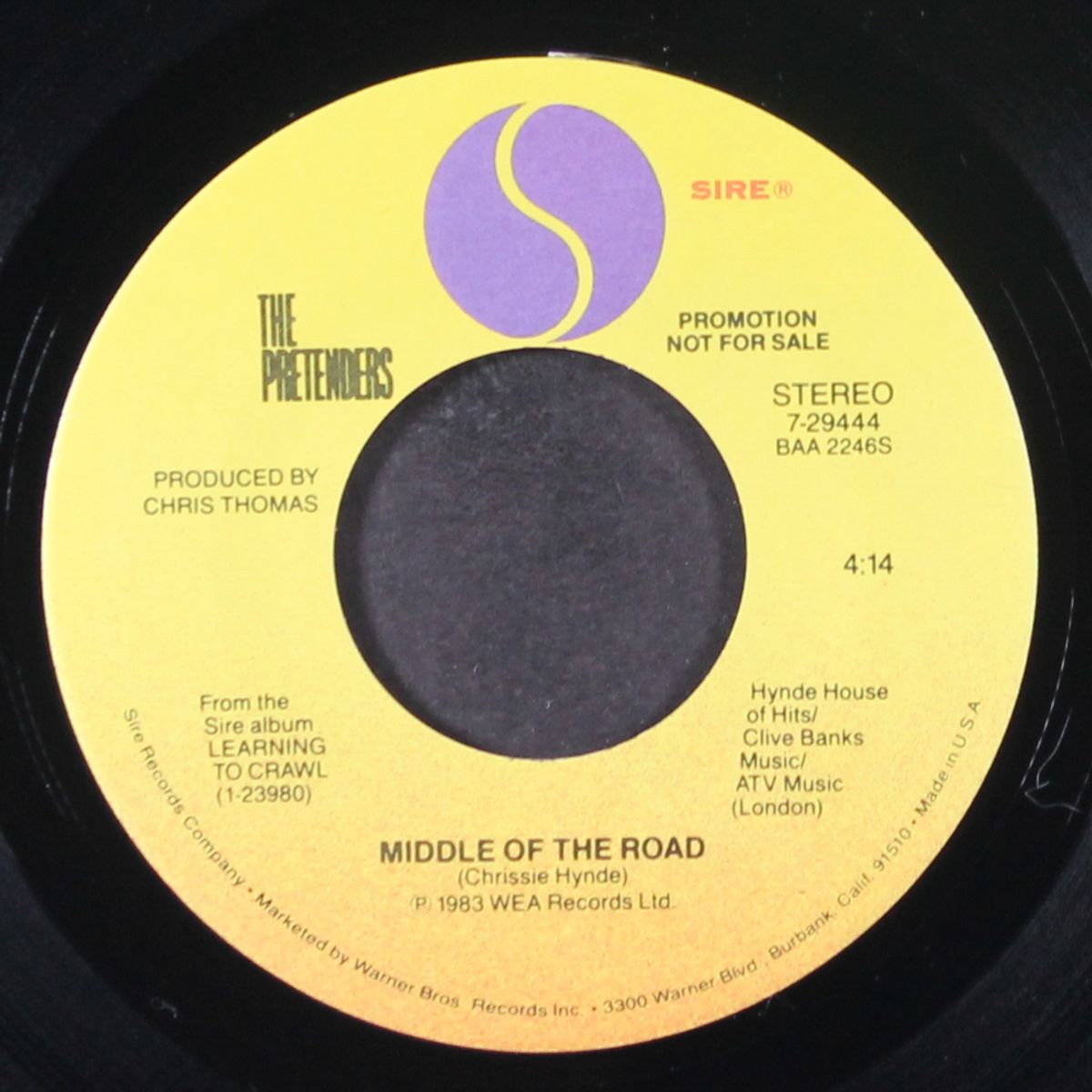 middle of the road by PRETENDERS