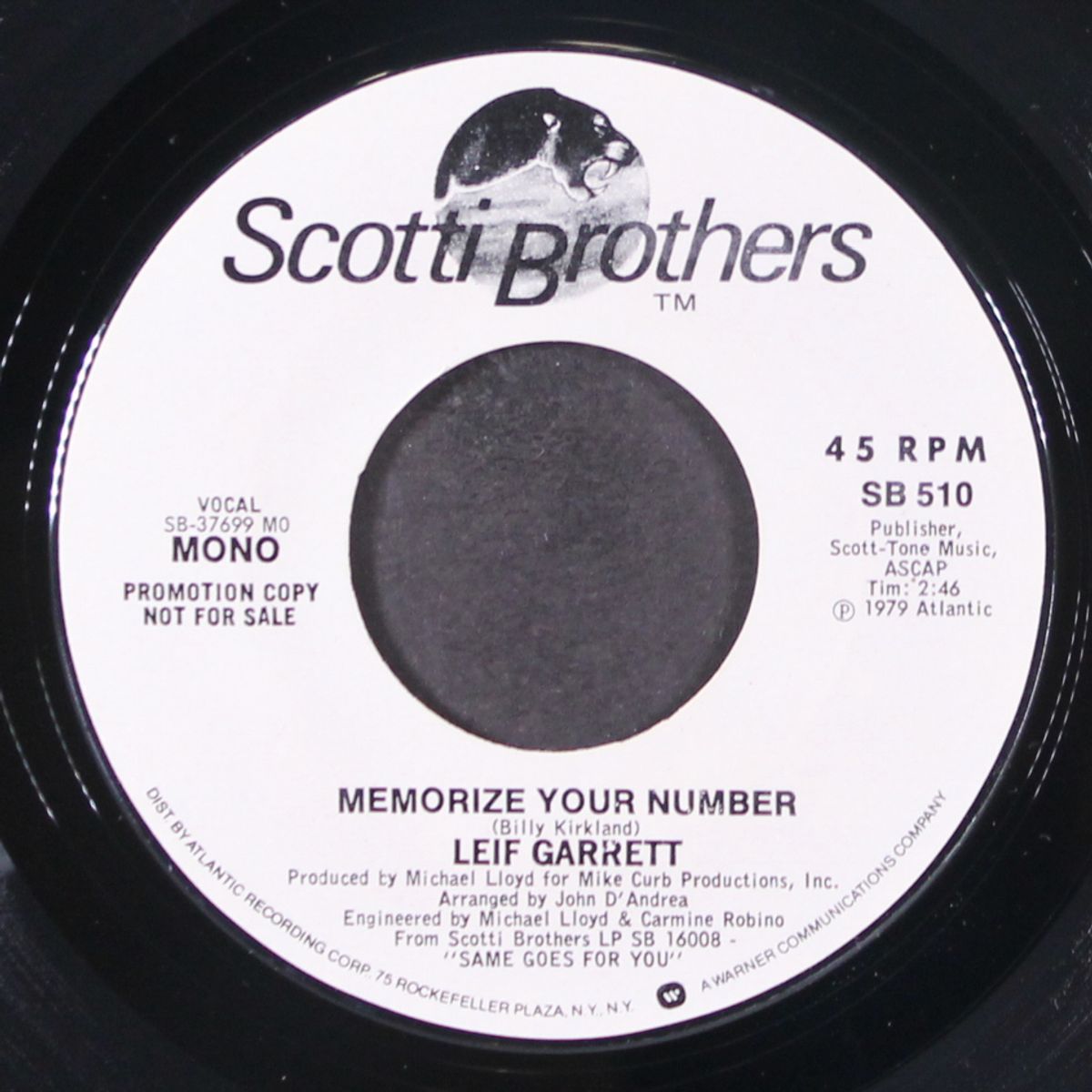 memorize your number / mono by LEIF GARRETT