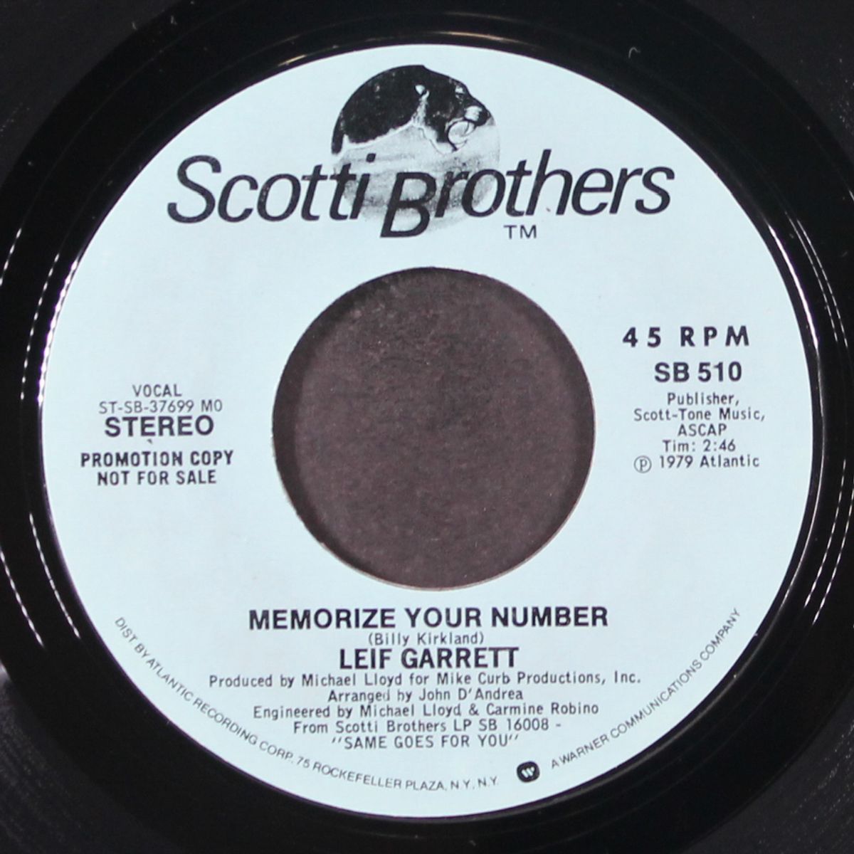 memorize your number / mono by LEIF GARRETT