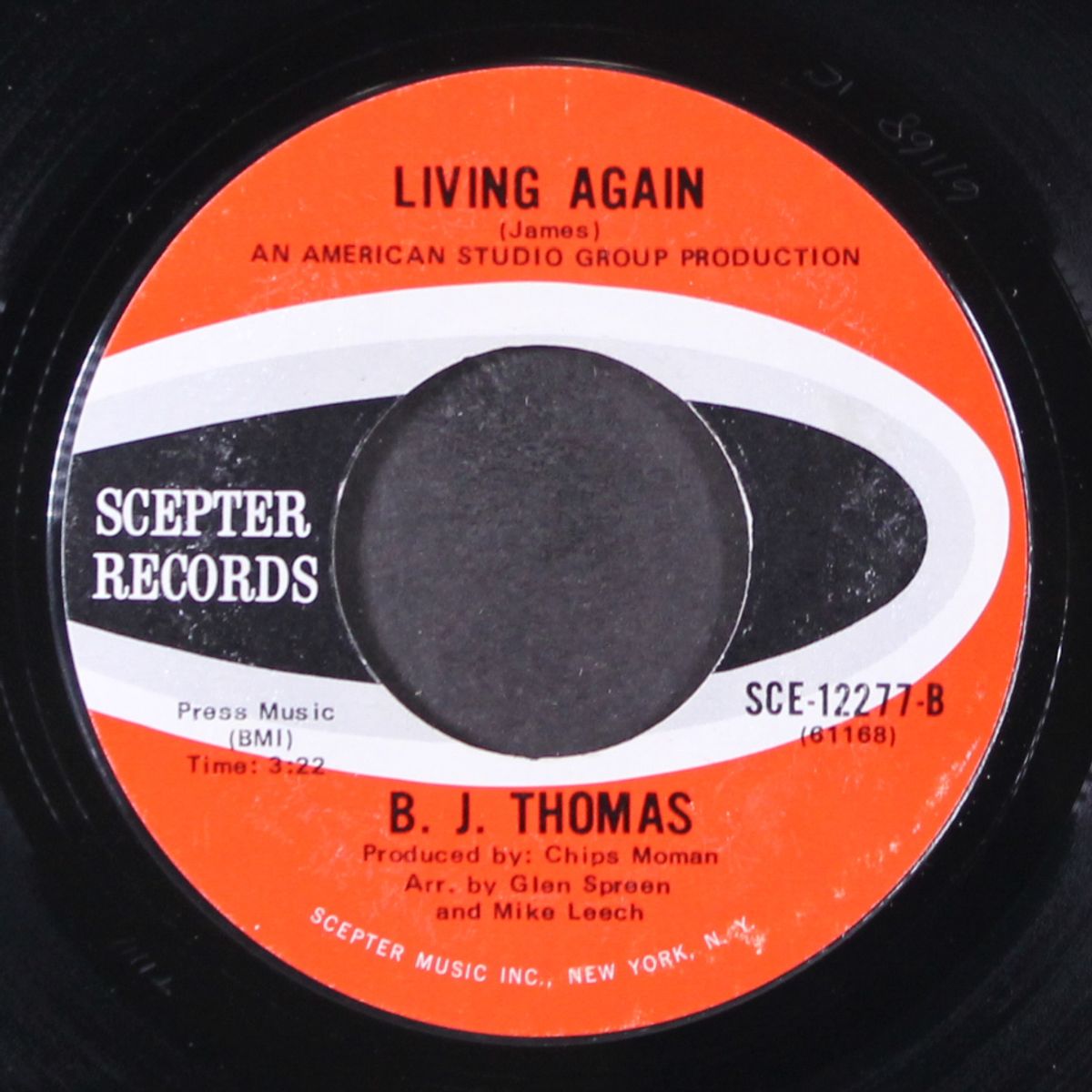 everybody's out of town / living again by B. J. THOMAS
