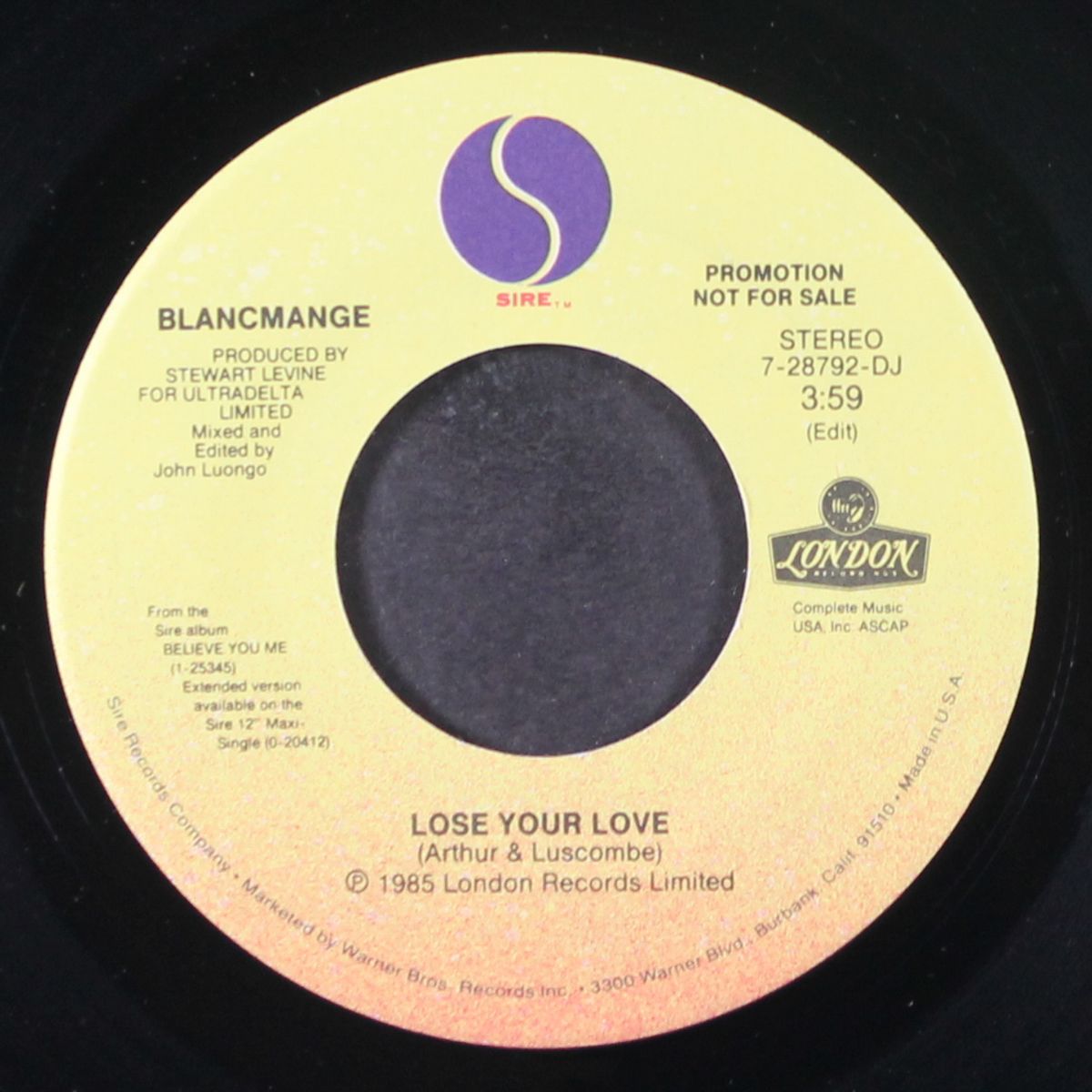 lose your love / short by BLANCMANGE