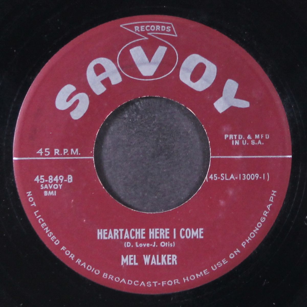 help me blues / heartache here i come by MEL WALKER