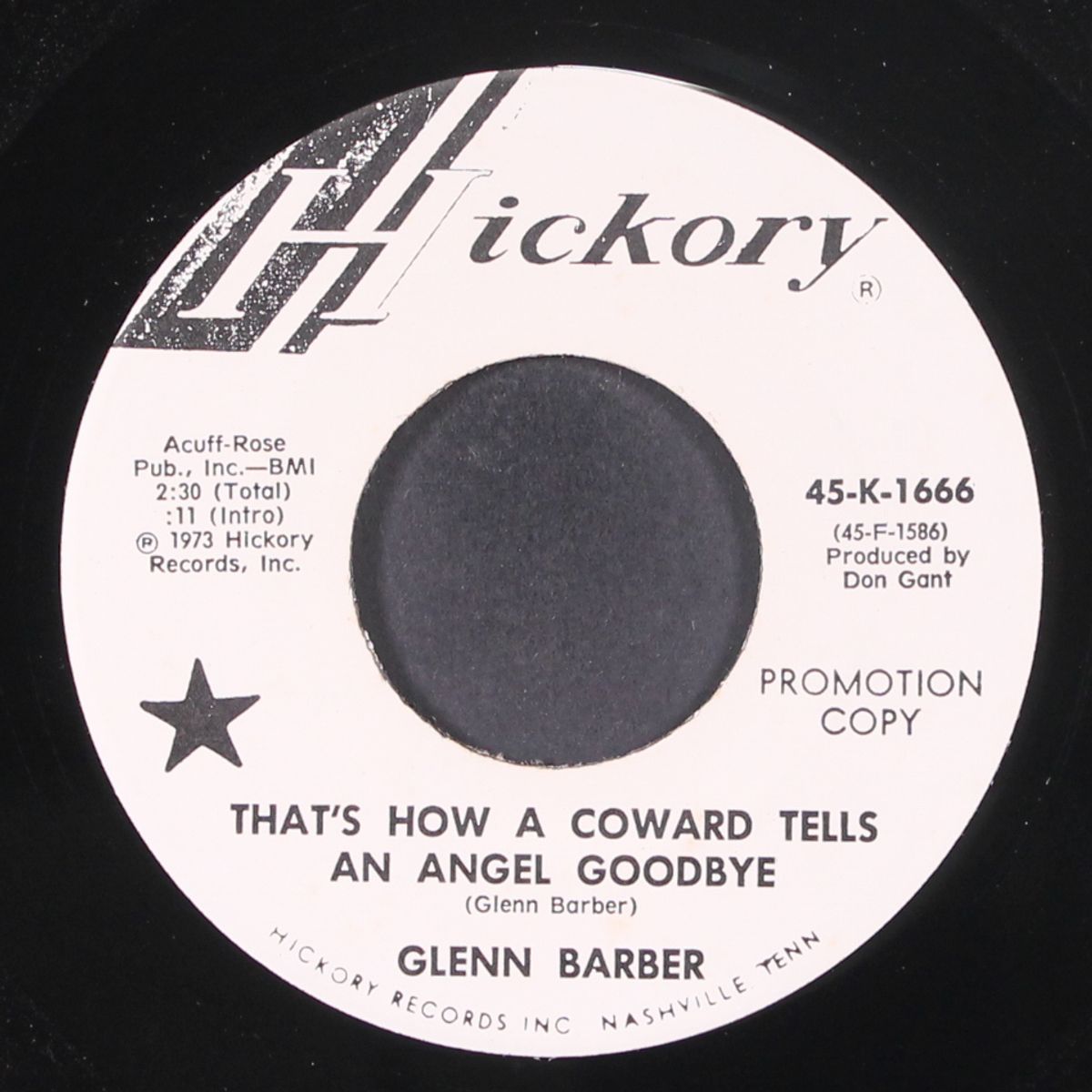 that's how a coward tells an angel goodbye / it's a beautiful thing by GLENN BARBER
