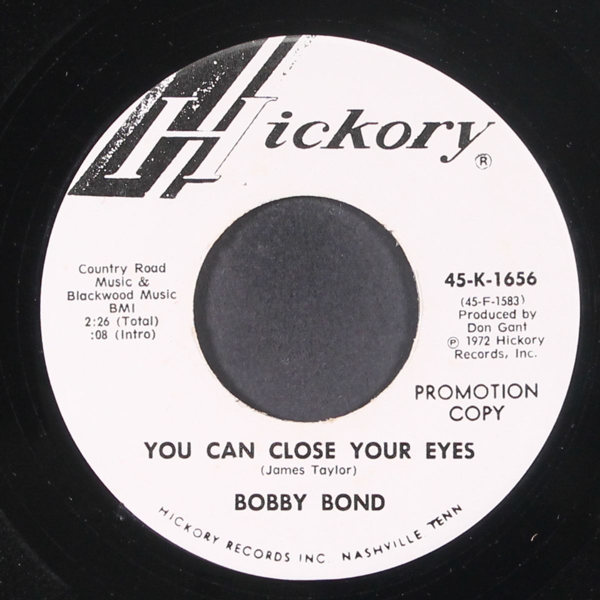 next time around / you can close your eyes by BOBBY BOND