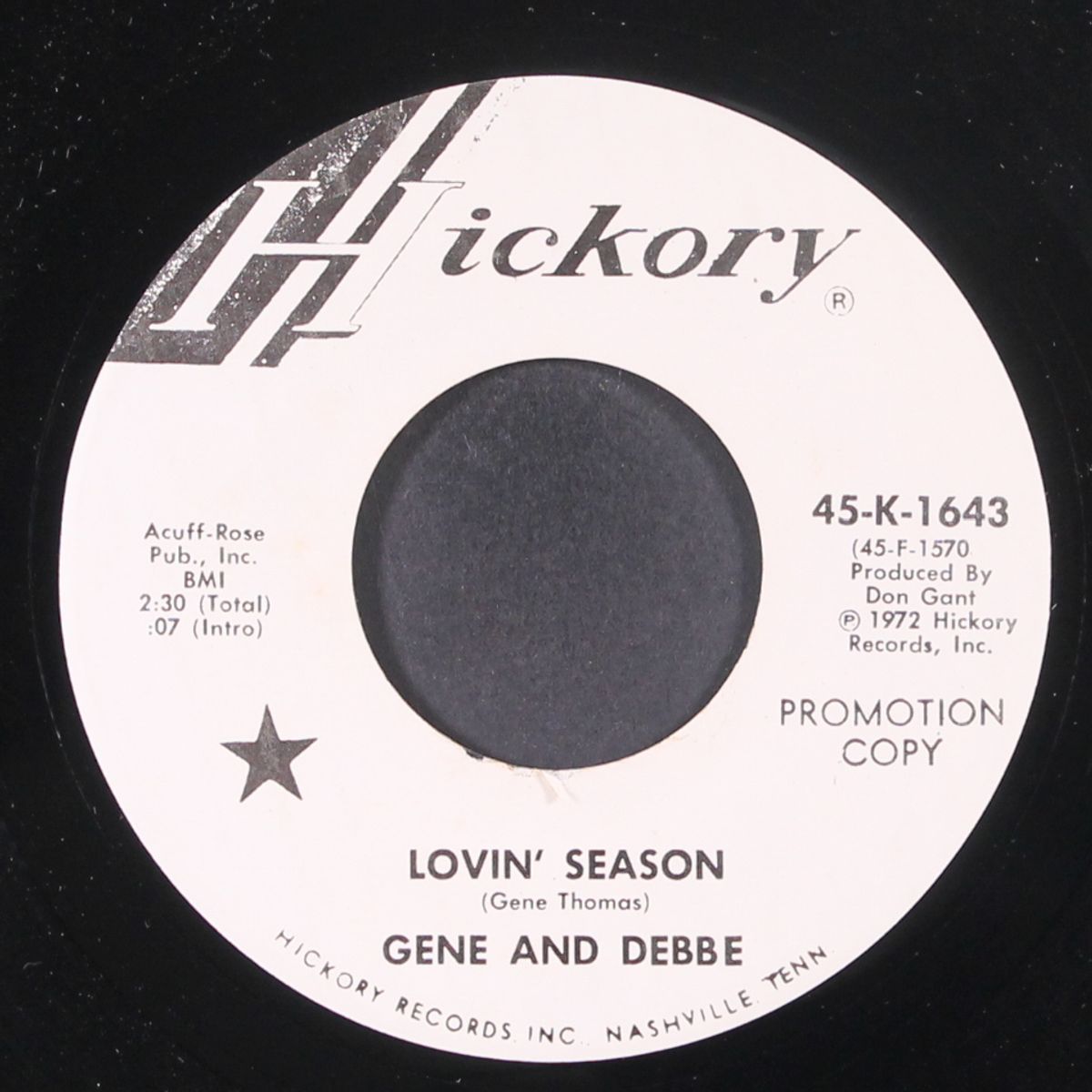 lovin' season / then you can tell me goodbye by GENE & DEBBE