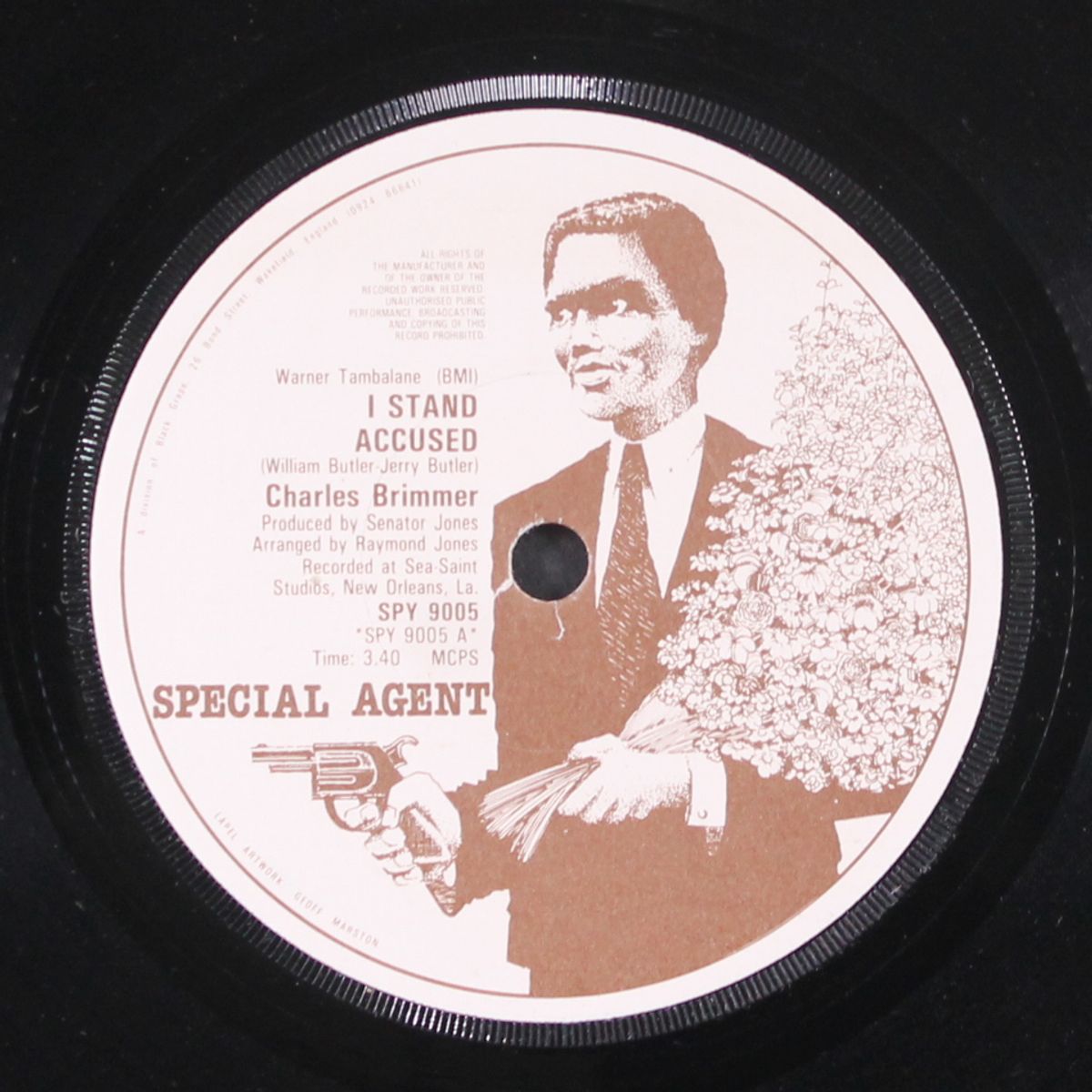 i stand acused / god bless our love by CHARLES BRIMMER