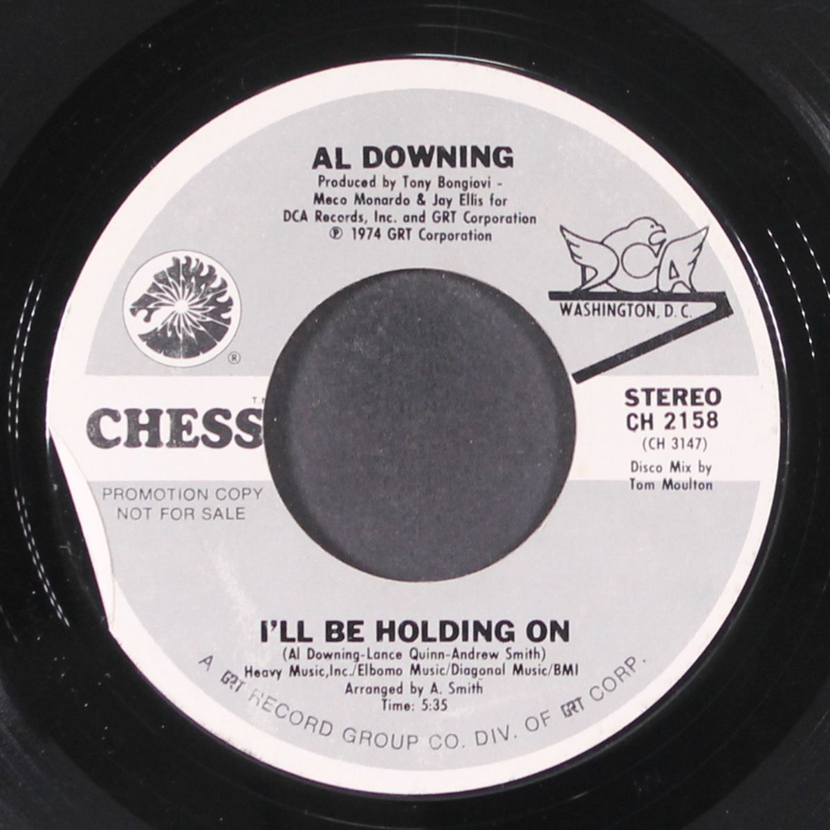 i'll be holding on by AL DOWNING