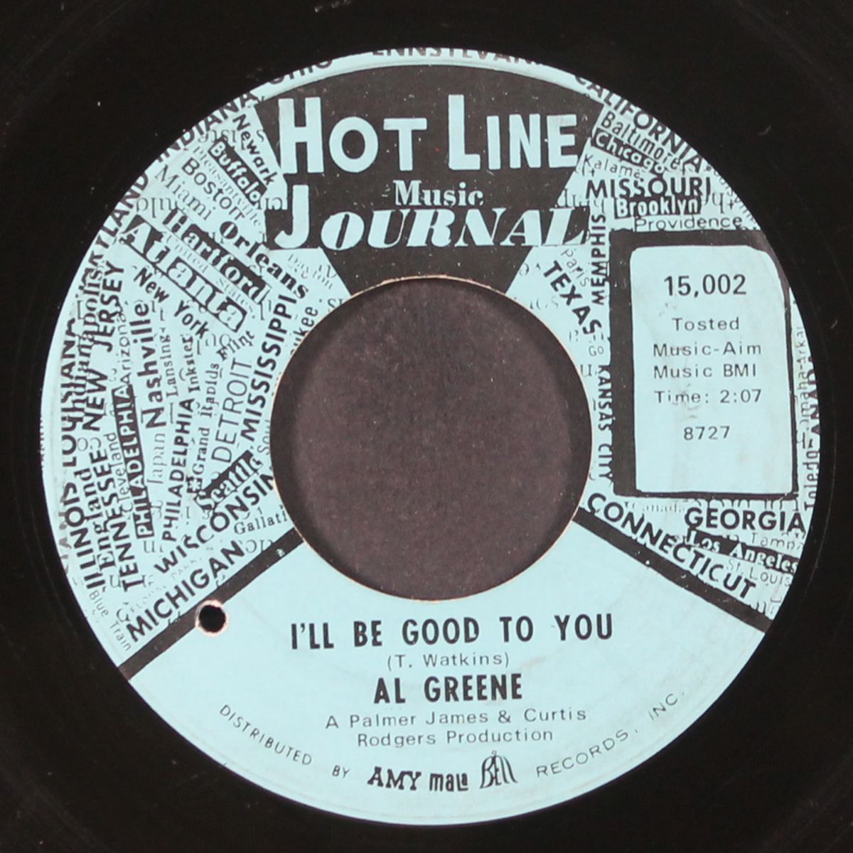 i'll be good to you / a lover's hideaway by AL GREENE