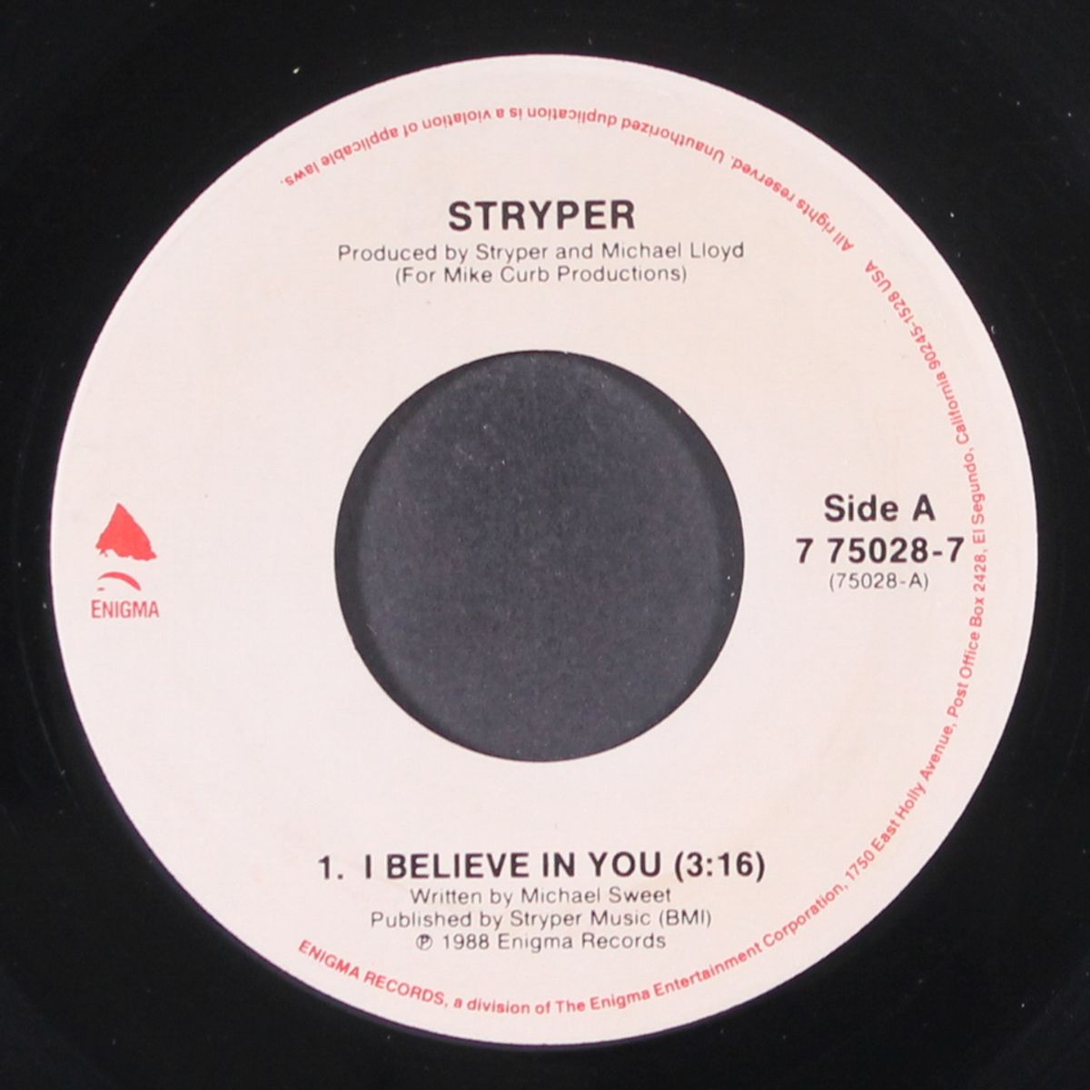 i believe in you by STRYPER