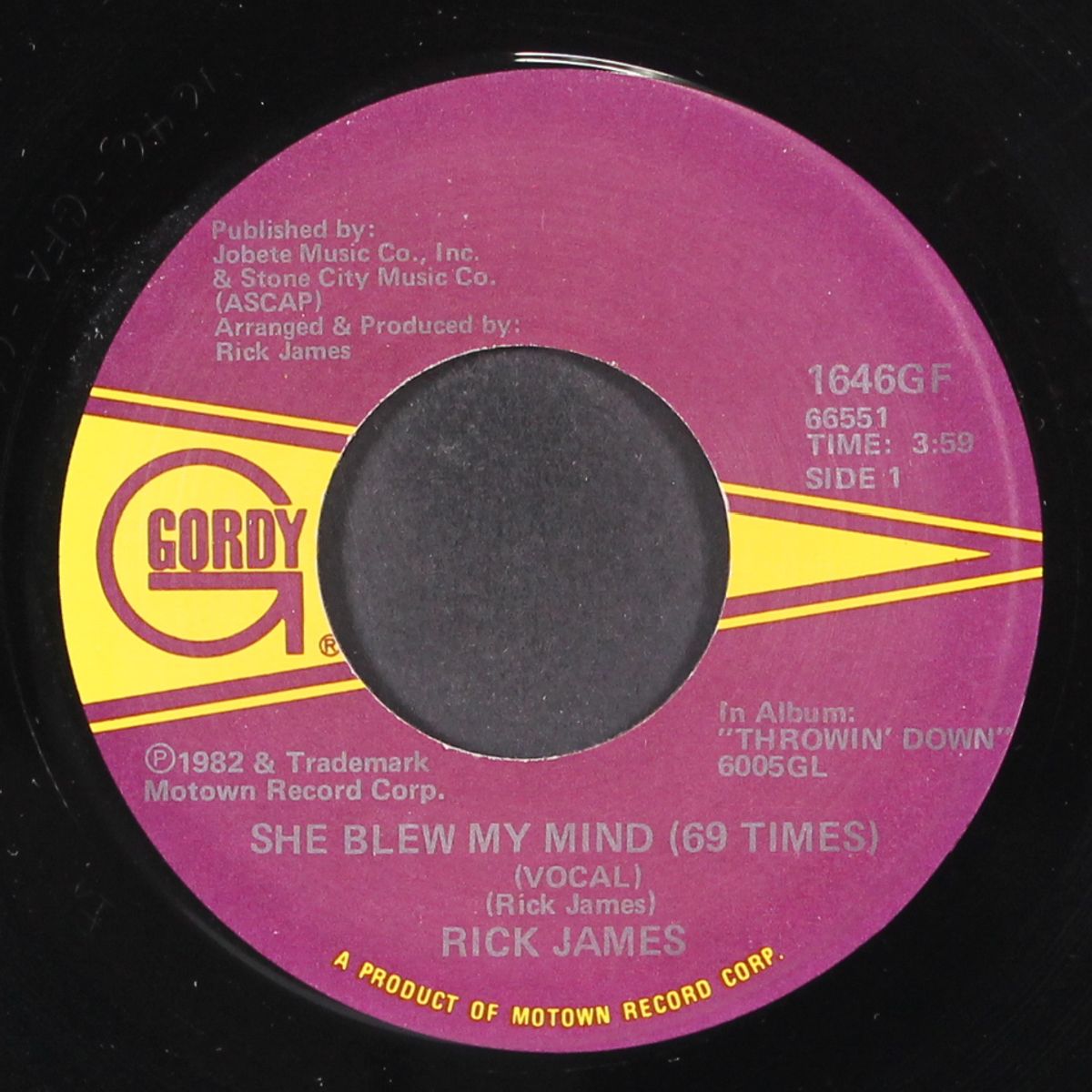 she blew my mind (69 times) / instro by RICK JAMES