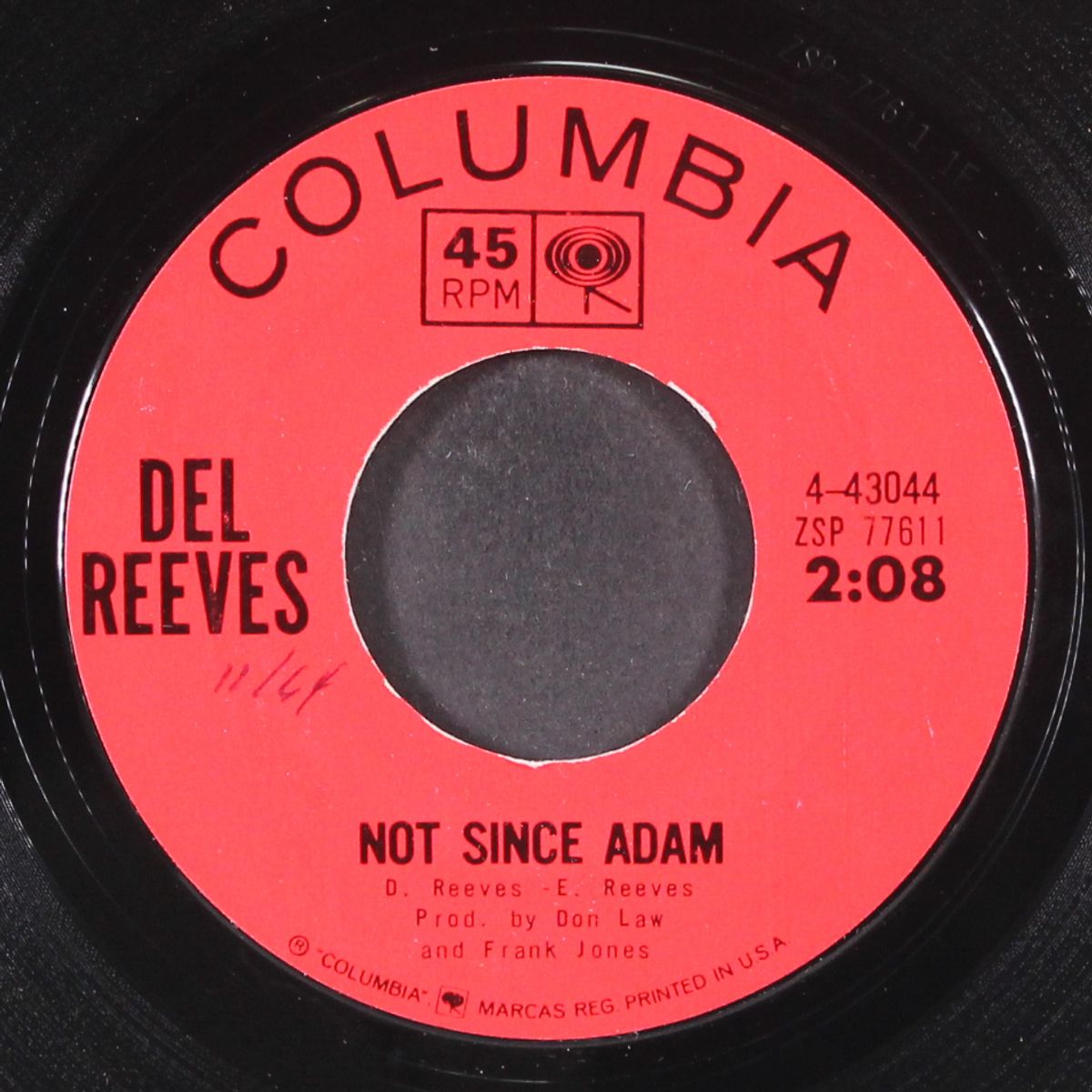 talking to the night lights / not since adam by DEL REEVES