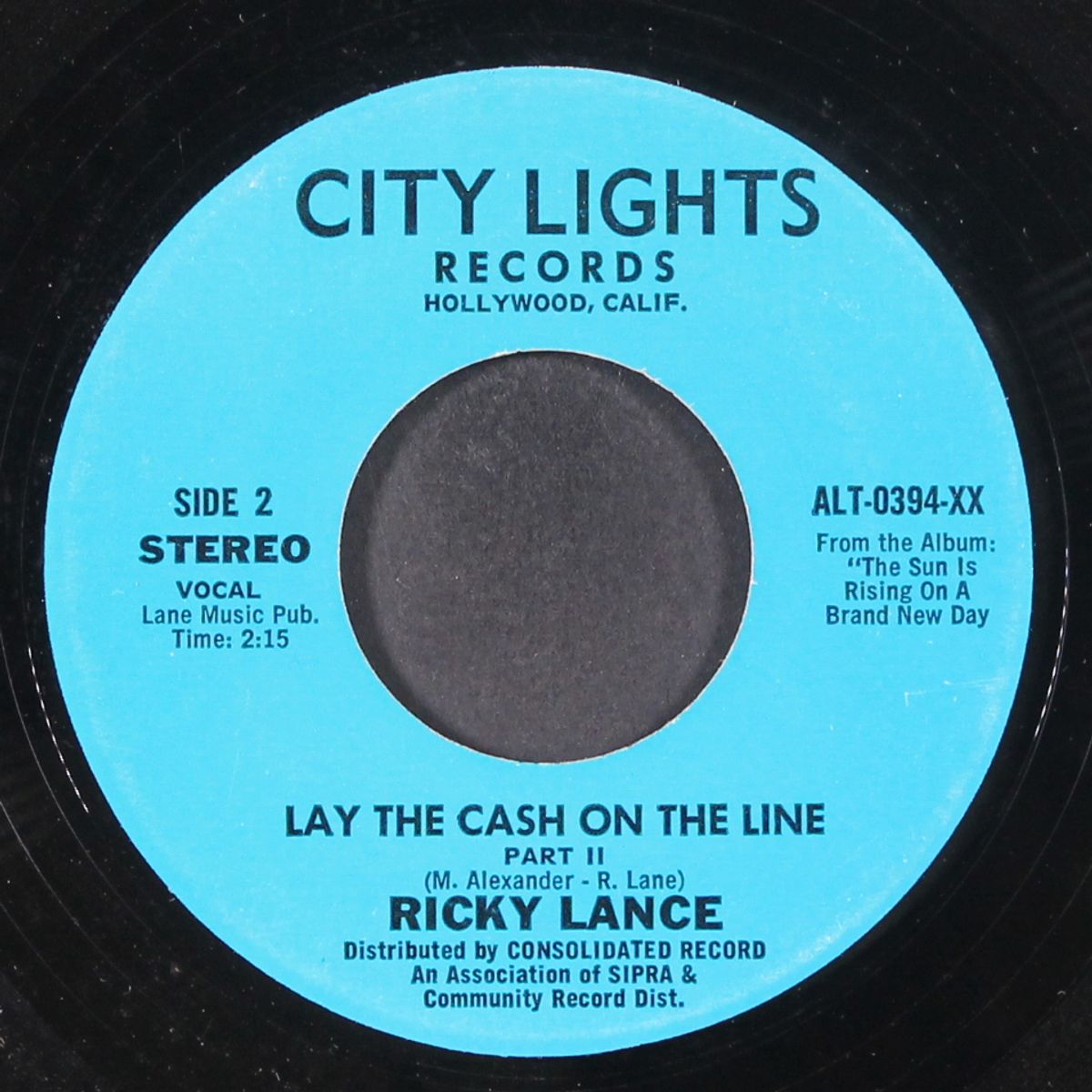 lay the cash on the line / part 2 by RICKY LANCE