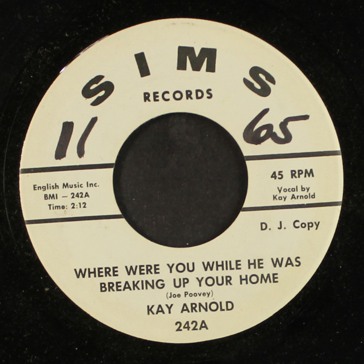 where were you while he has breaking up your home / my love is true by KAY ARNOLD