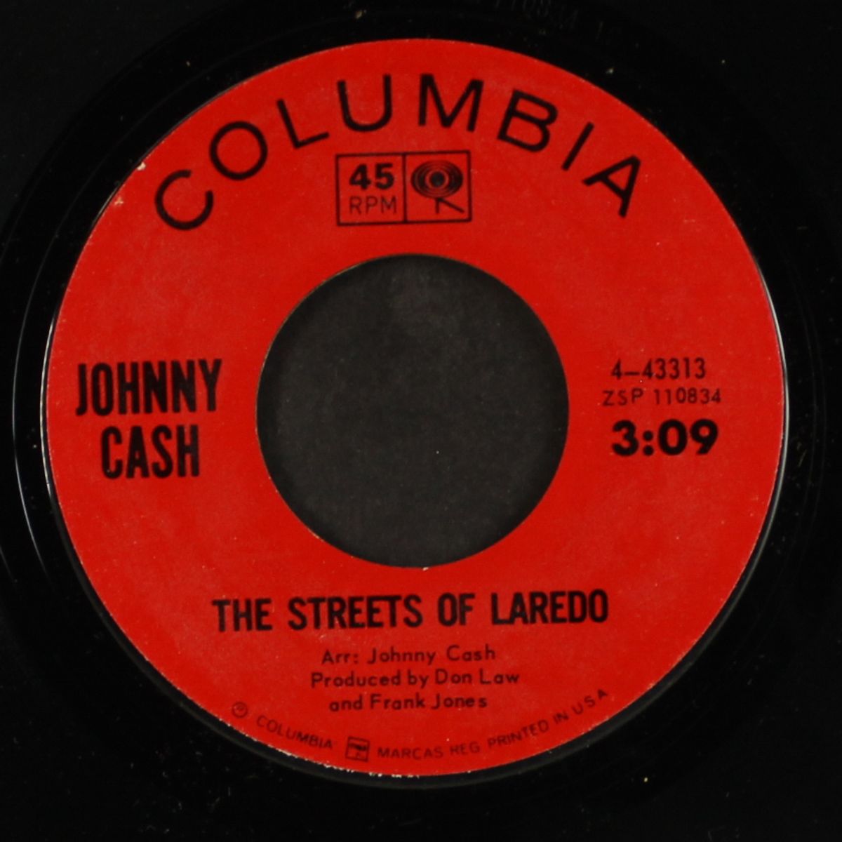 mister garfield / the streets of laredo by JOHNNY CASH