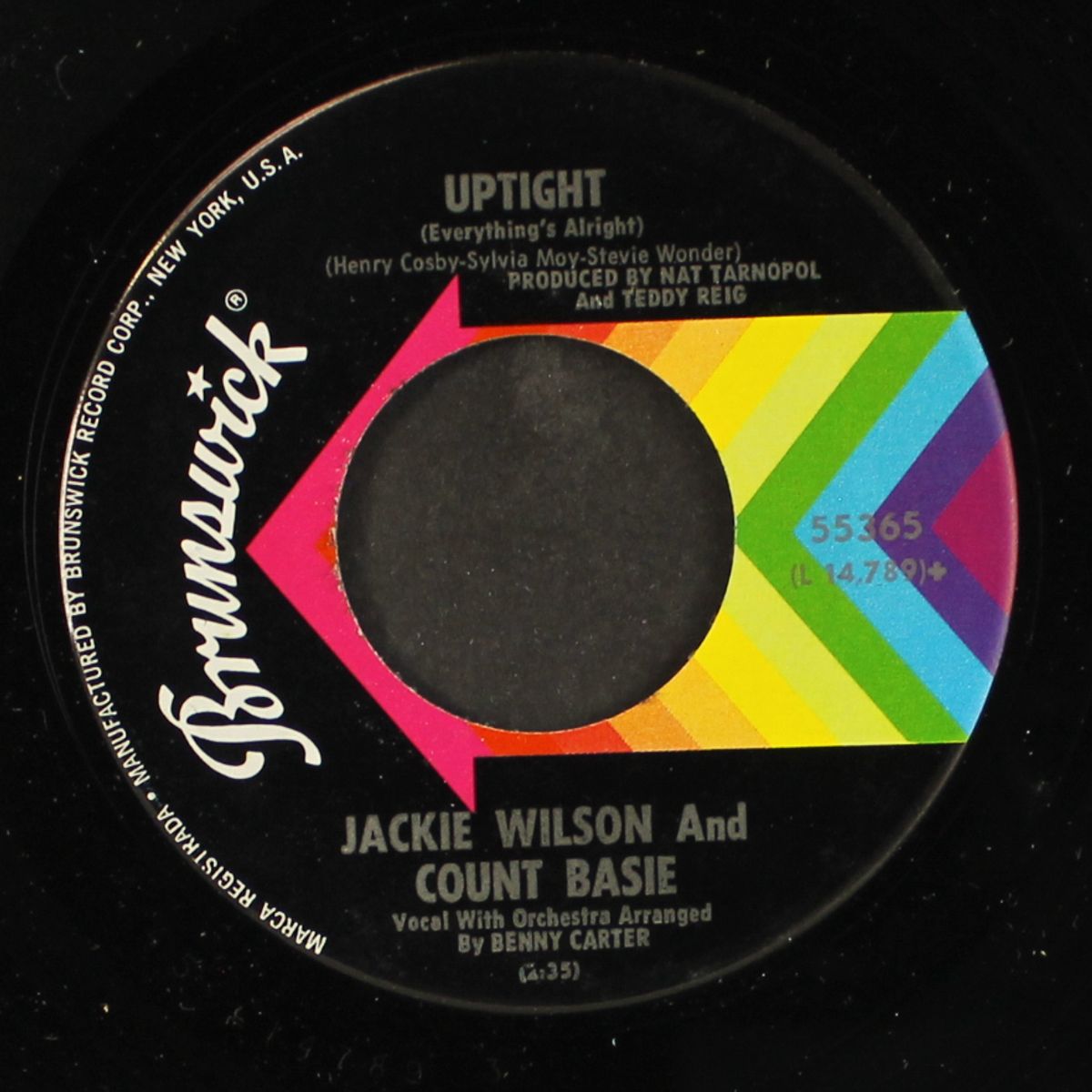 uptight / for your precious love by JACKIE WILSON & COUNT BASIE