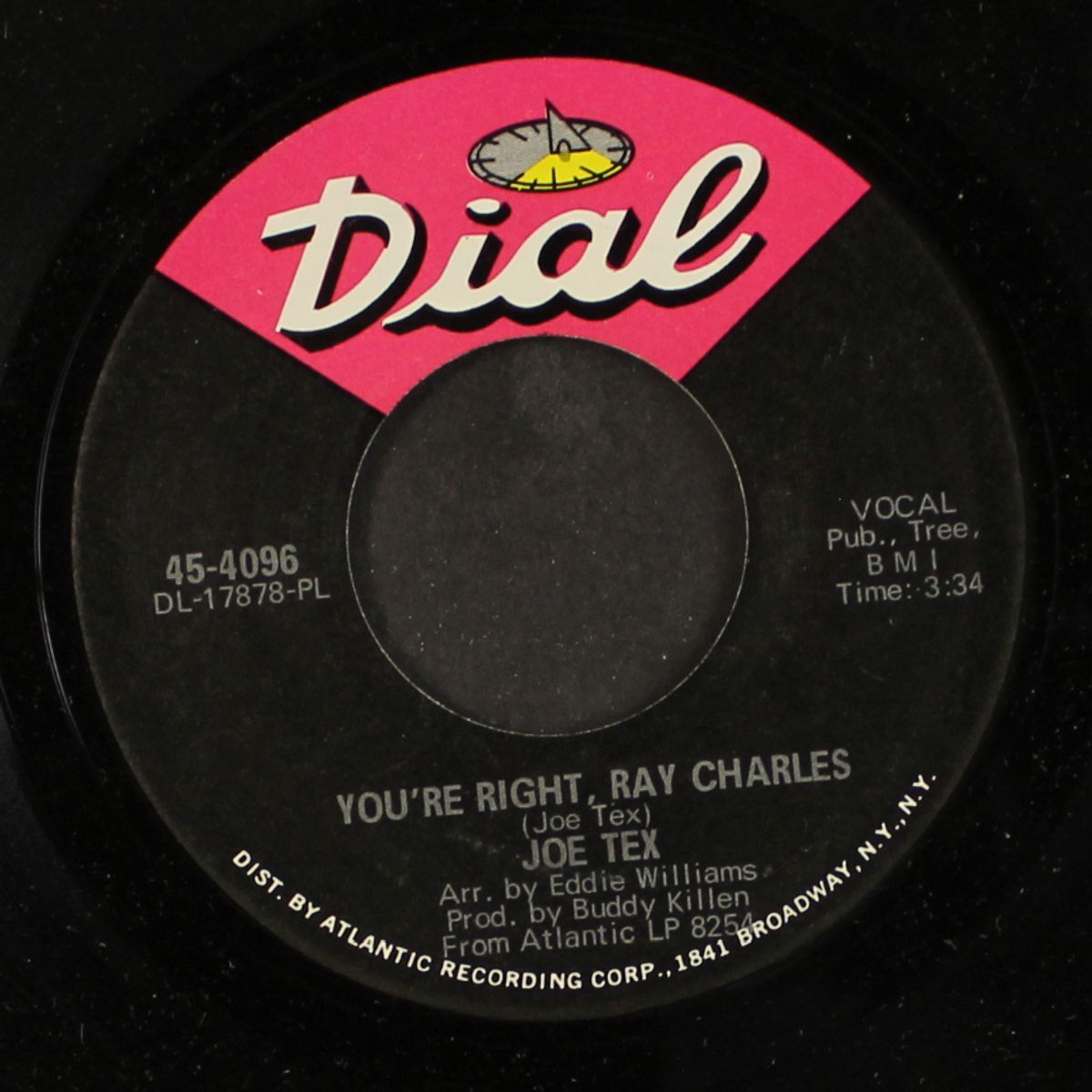 you're right, ray charles / everything happens on time by JOE TEX
