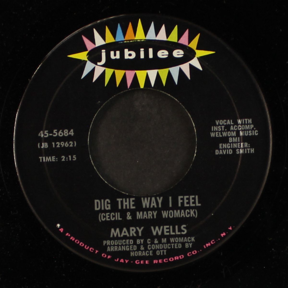 dig the way i feel / love shooting bandit by MARY WELLS