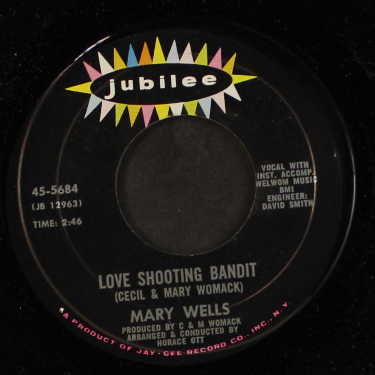 dig the way i feel / love shooting bandit by MARY WELLS
