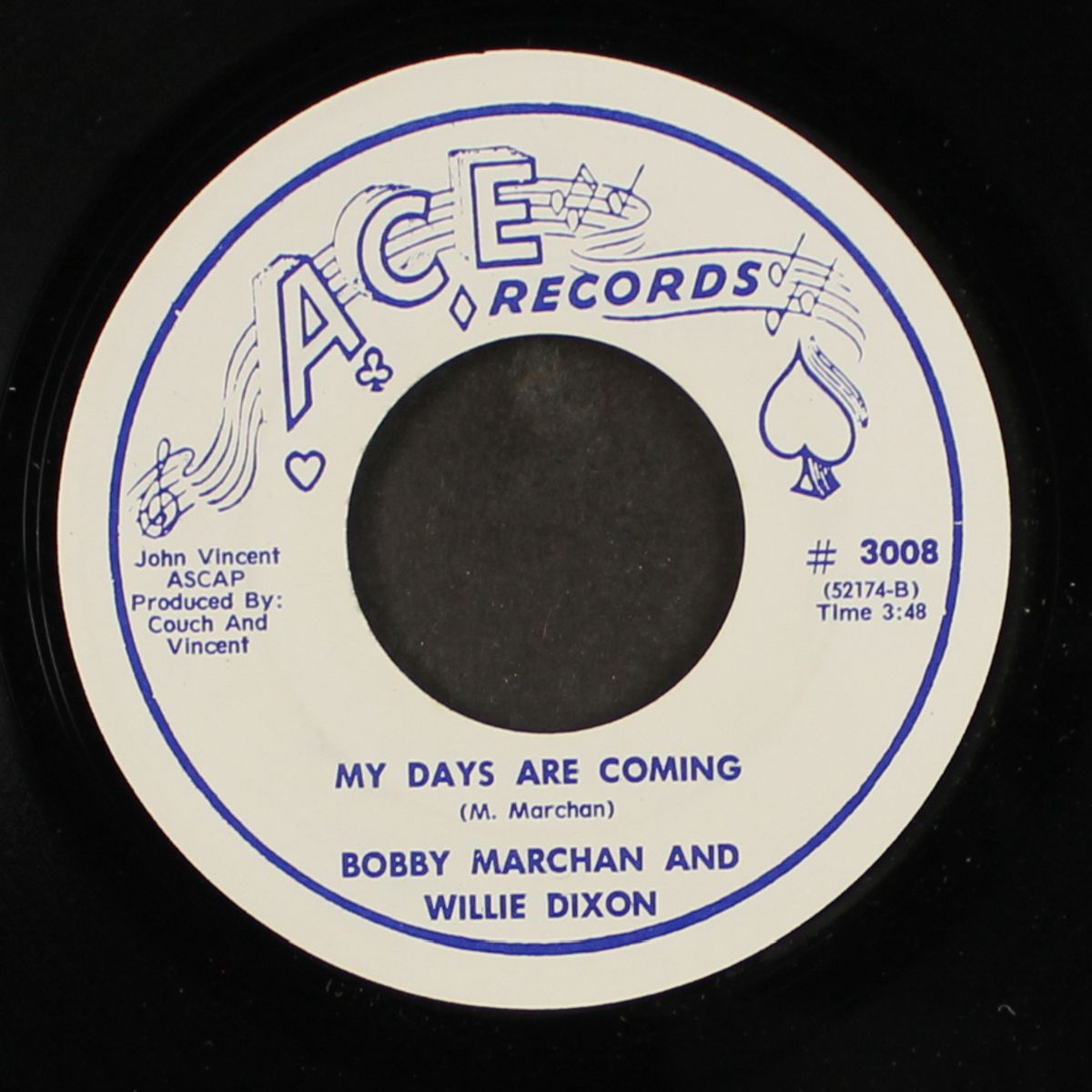 my days are coming / god blessed our love by BOBBY MARCHAN & WILLIE DIXON