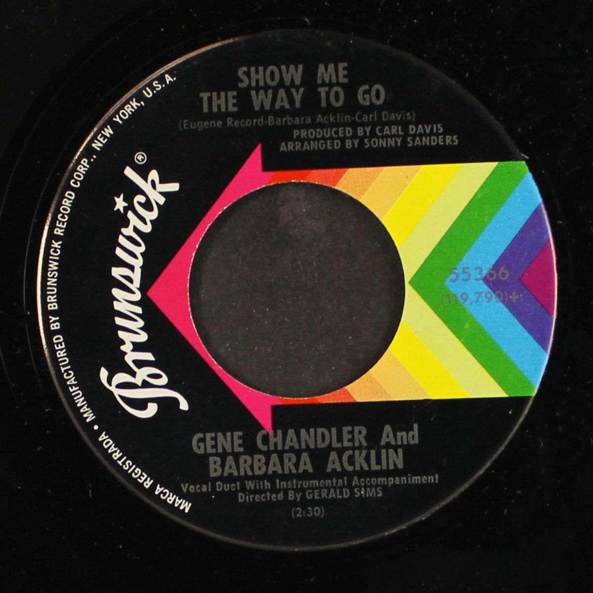 love won't start / show me the way to go by GENE CHANDLER & BARBARA ACKLIN