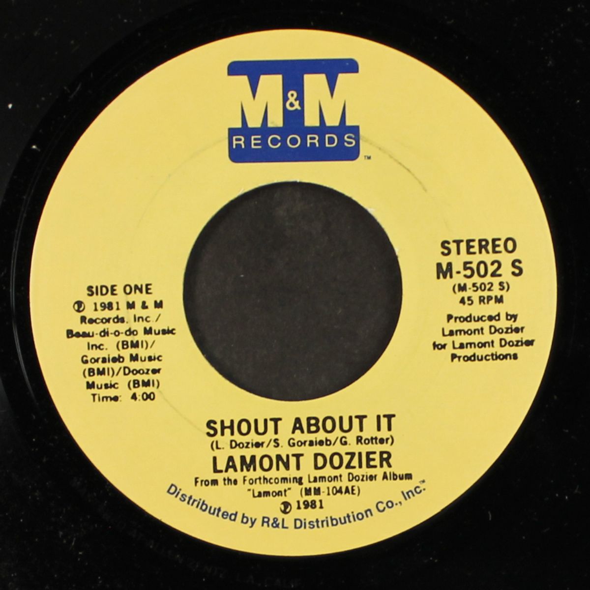 shout about it / same by LAMONT DOZIER
