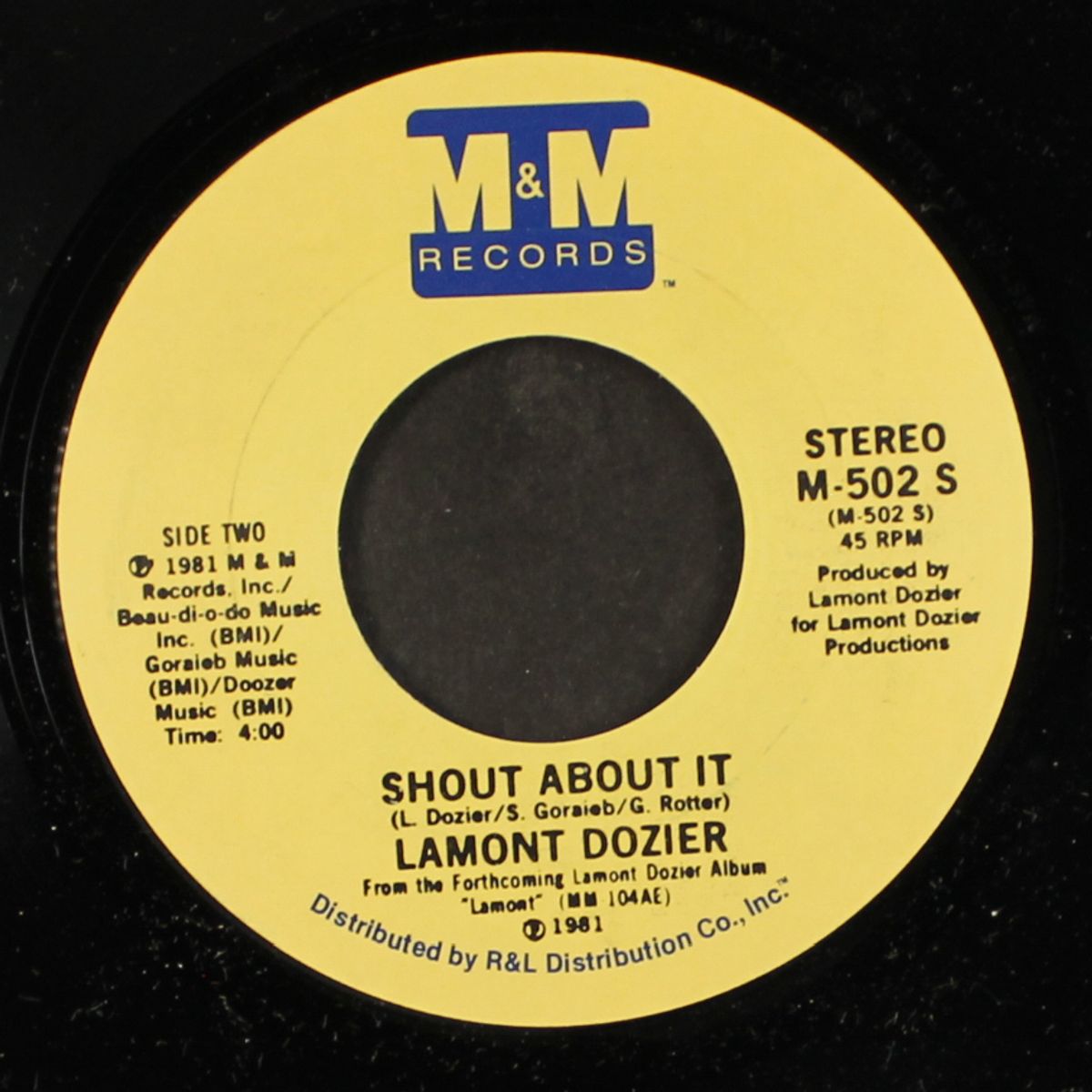 shout about it / same by LAMONT DOZIER