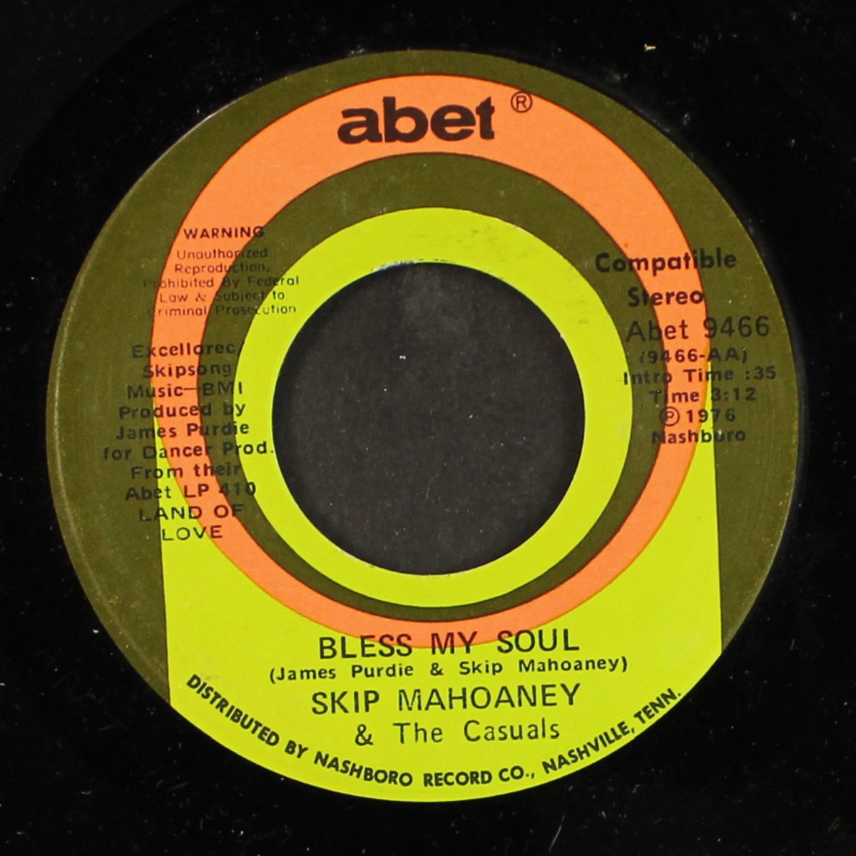 bless my soul / happily ever after by SKIP MAHOANEY & CASUALS