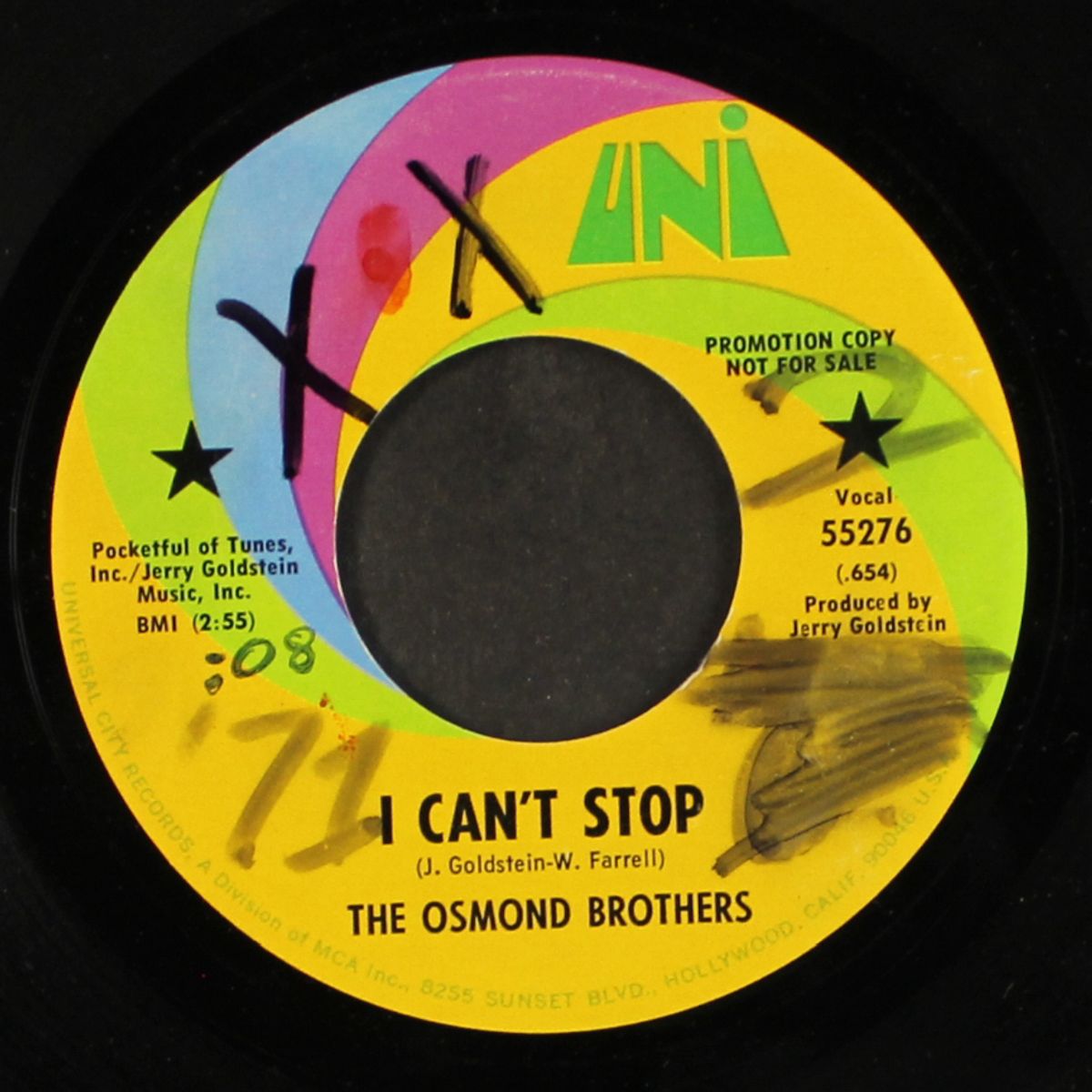 i can't stop / flower music by OSMOND BROTHERS