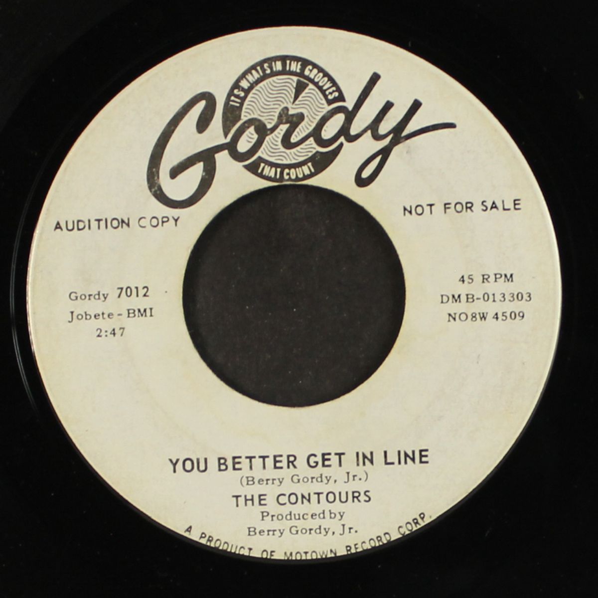 shake sherry / you better get in line by CONTOURS