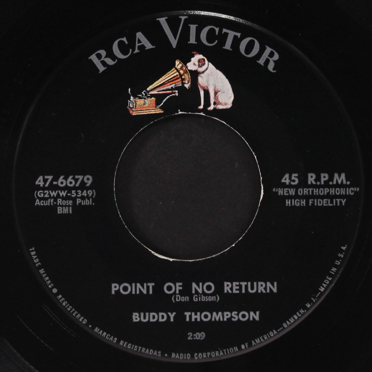 fool that i am / point of no return by BUDDY THOMPSON