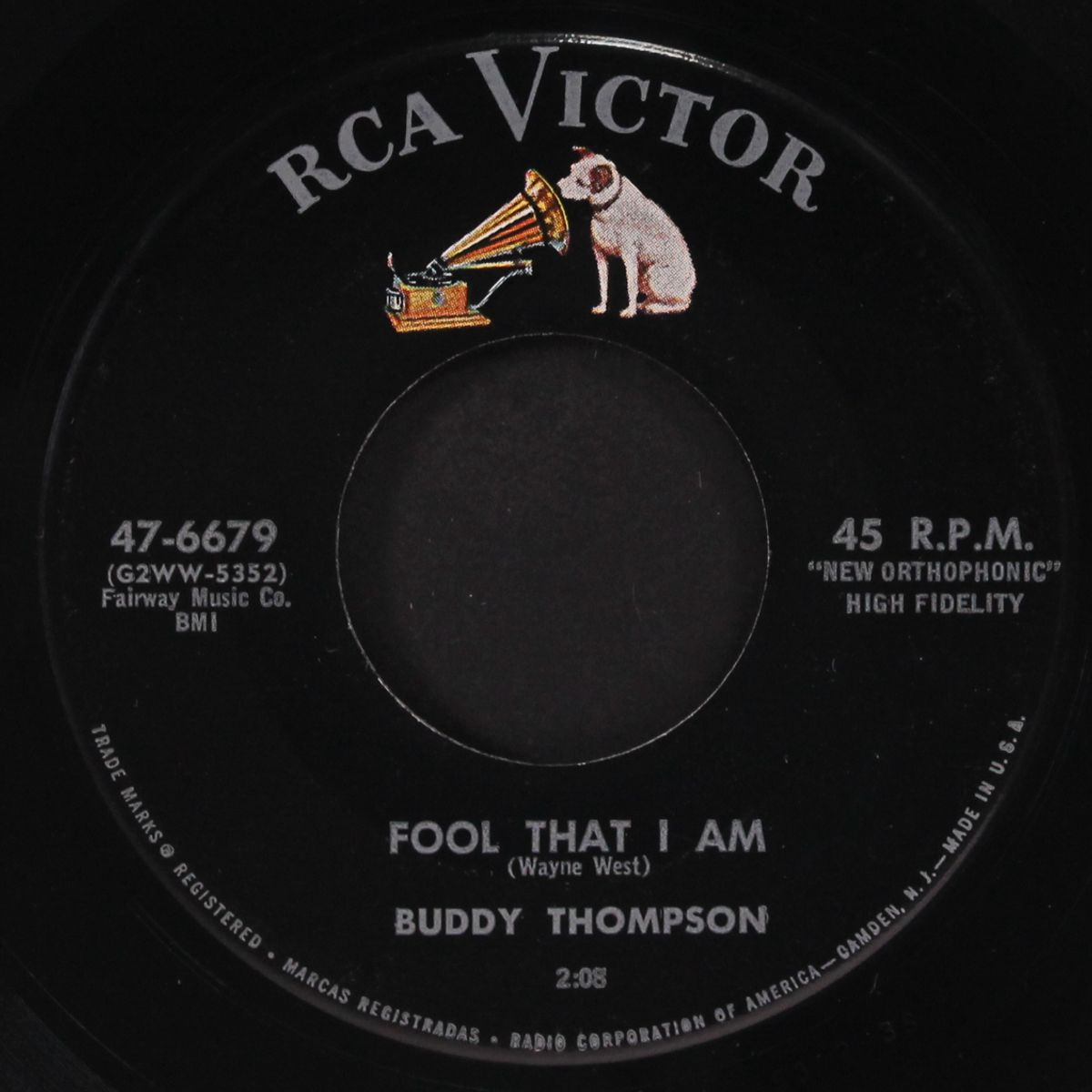 fool that i am / point of no return by BUDDY THOMPSON